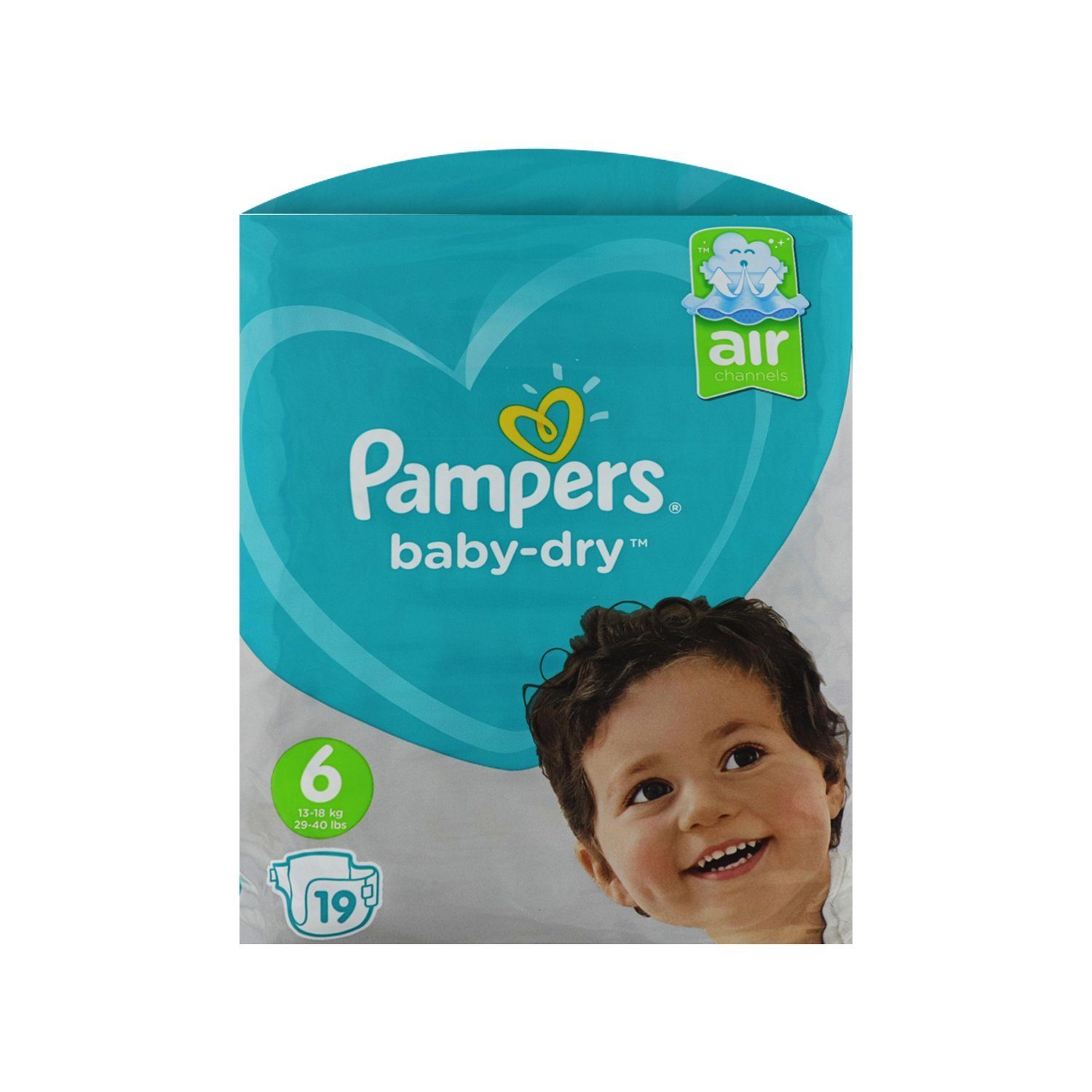 Pampers Windeln Pampers Baby-Dry Größe 6 13-18 kg 19 Windeln Rundum Auslaufschutz