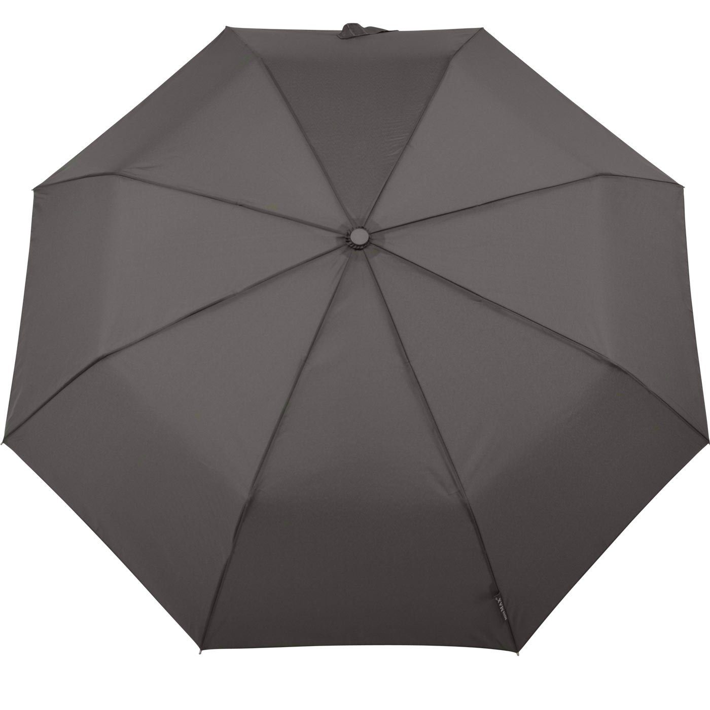 Tasche grau in Taschenregenschirm Impliva passt Handöffner, miniMAX® kleiner Schirm jjede leichter