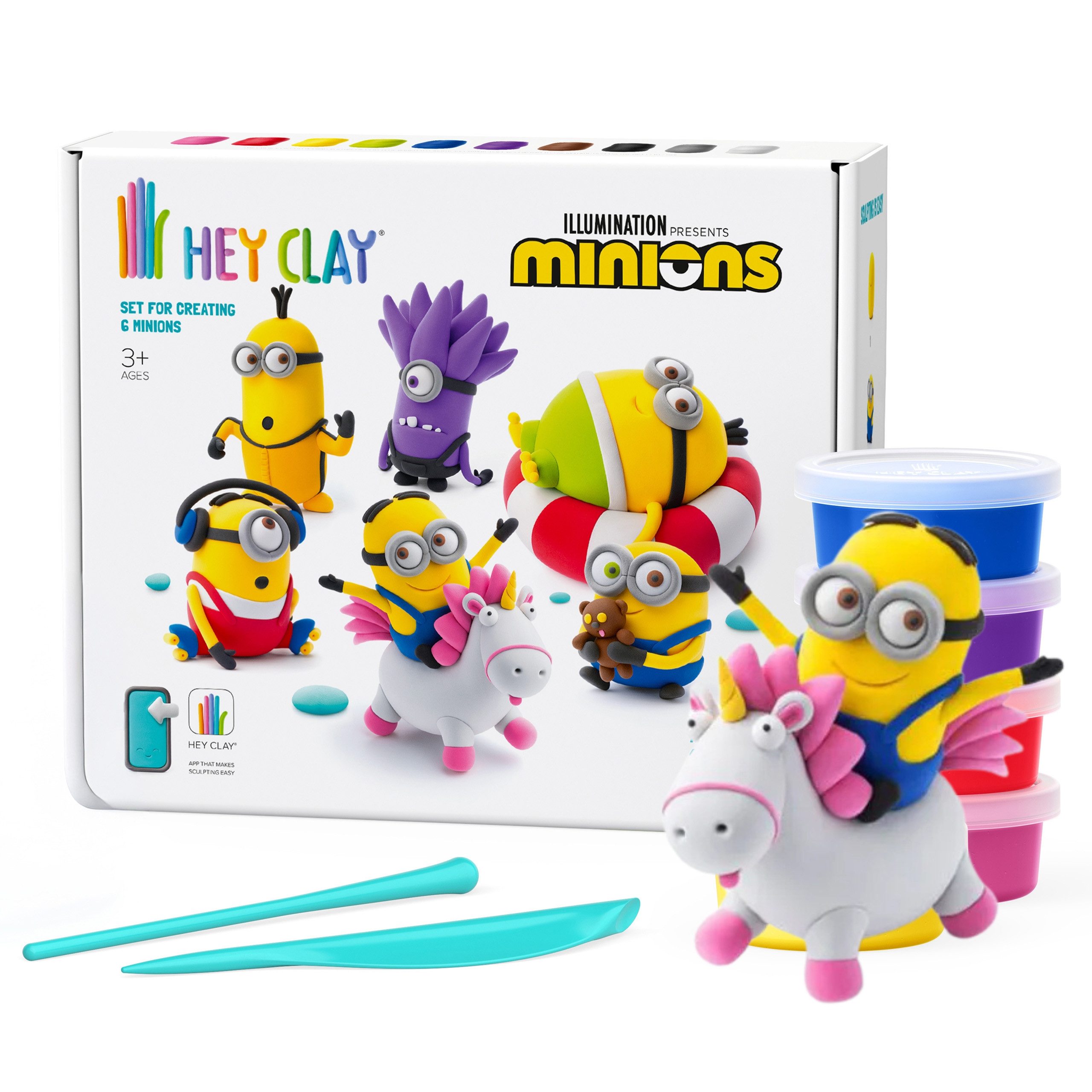 Sarcia.eu Глина Hey Clay Minions Knete 15 Цвета mit Zubehör Глина Kinder 3+