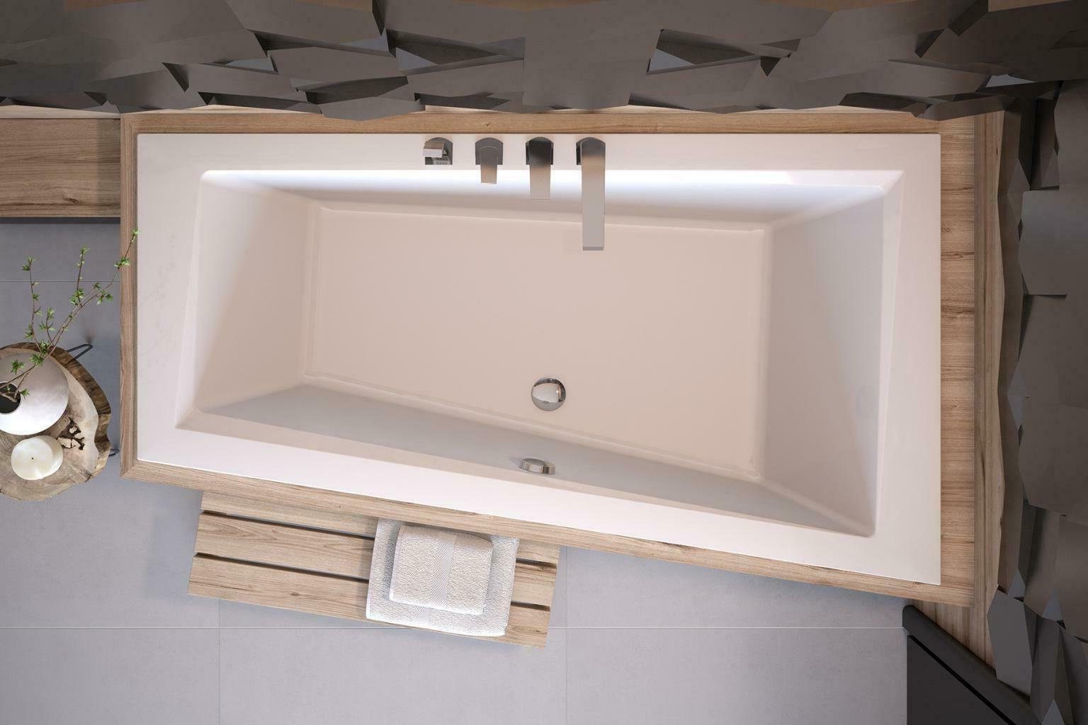 Xlmoebel Badewanne Eckbadewanne in modernem Design mit eleganter Oberfläche, (1-tlg), Hergestellt in Europa