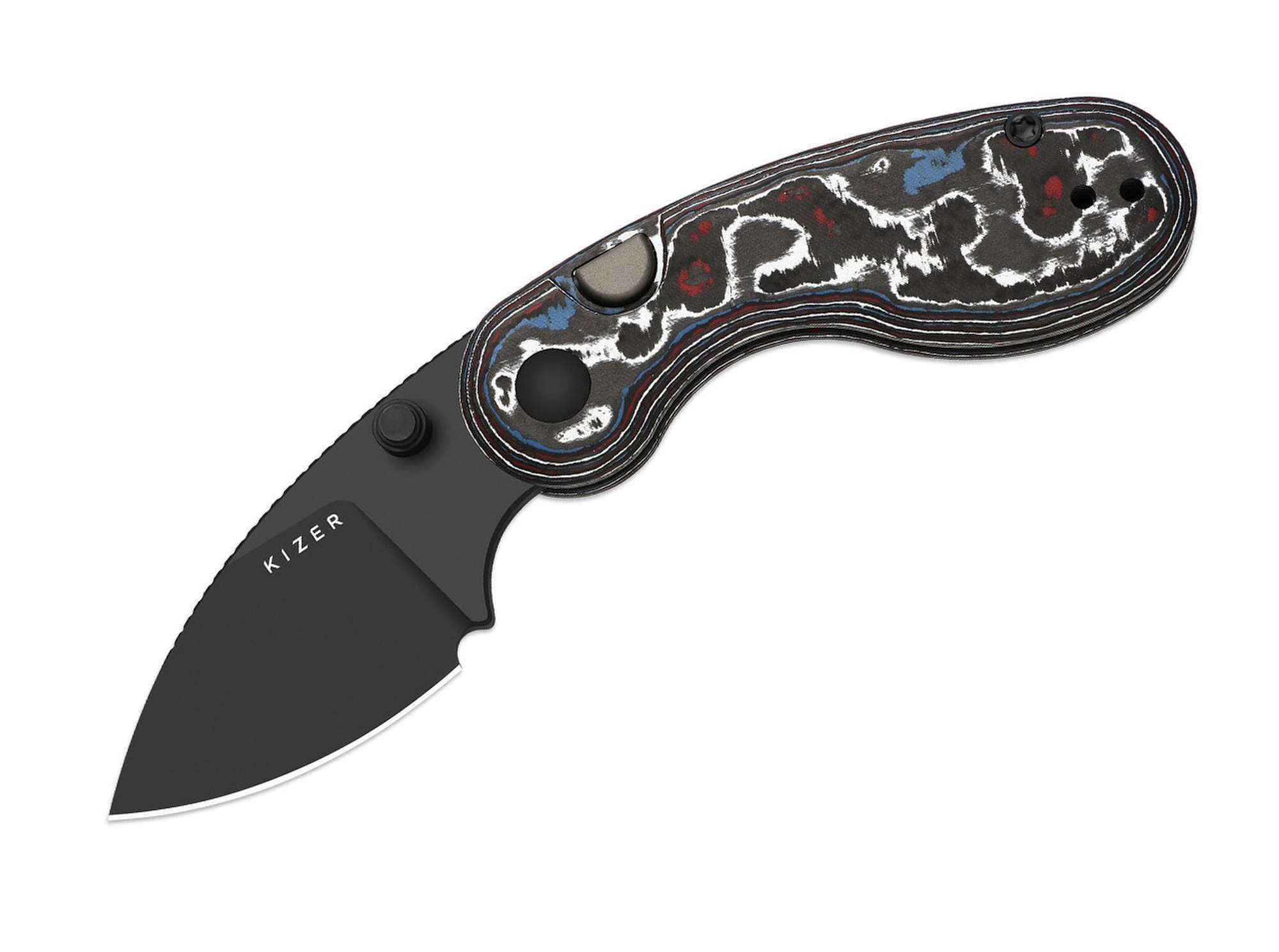 Kizer Taschenmesser Kizer Microbe M390 CF DLC