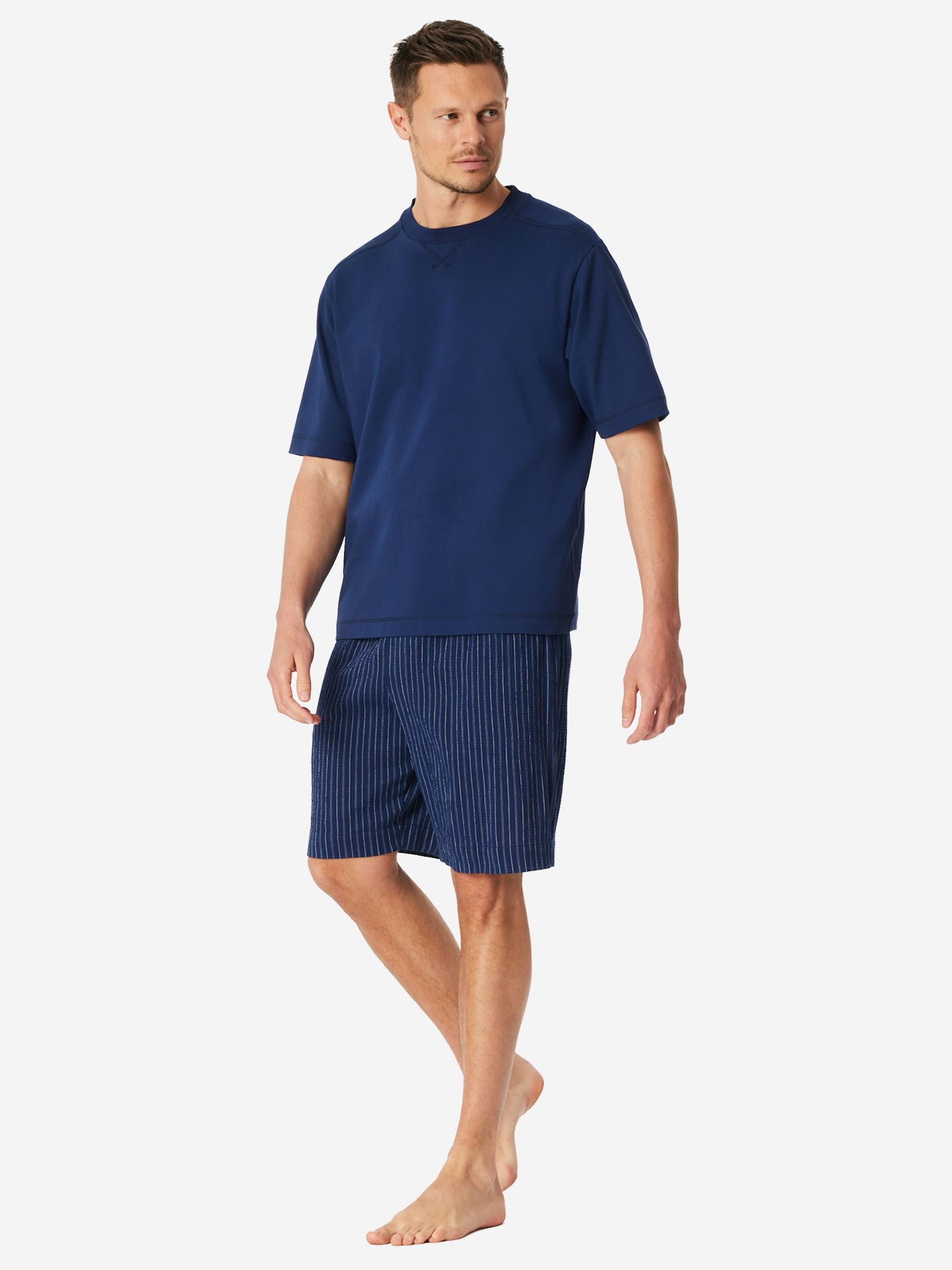 Schiesser Pyjamaoberteil Mix Relax Schlafshirt, Pyjama Shirt, Nachtshirt