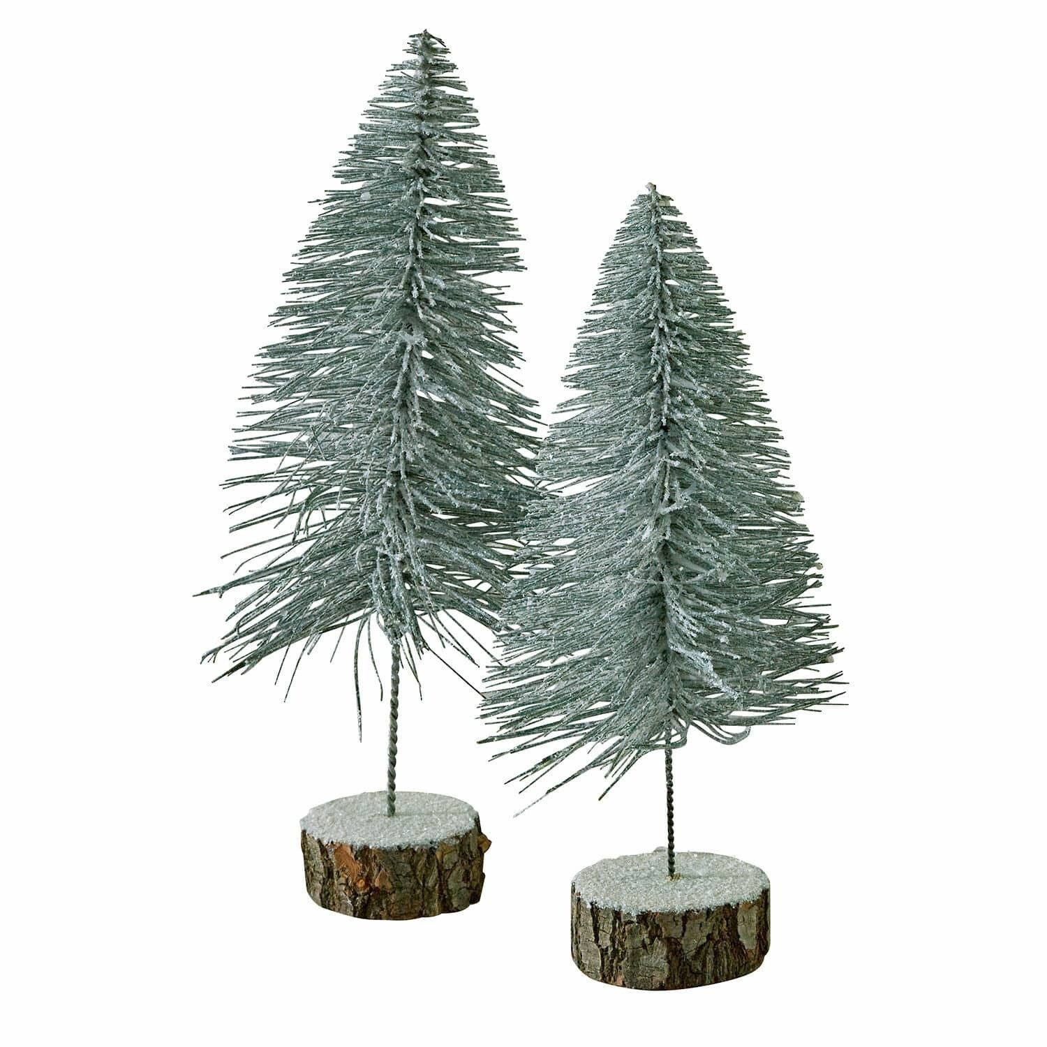 Weihnachtsfigur Deko-Baum 2er Set Lyselle grün