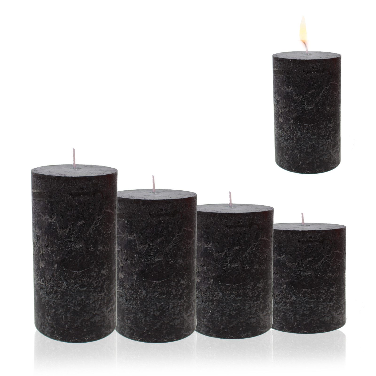 Candelo Stumpenkerze Kerzen Ambiente Rustic Stumpenkerzen günstig online kaufen