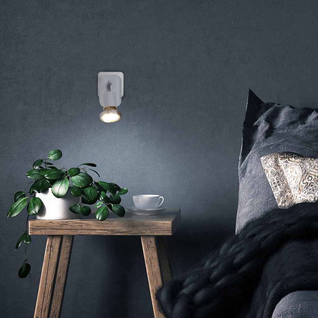 Briloner Leuchten LED Steckdosenleuchte 2892016P, LED wechselbar, 3000K - Warmweiß