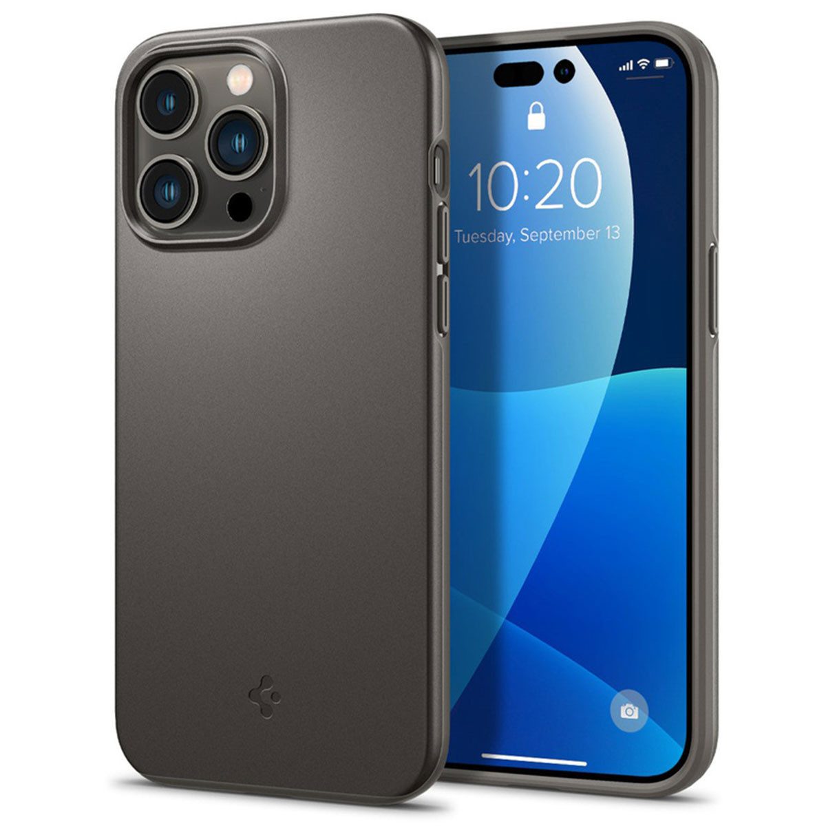 Spigen Backcover Spigen Thin Fit Backcover Apple iPhone 14 Pro Max - Grau
