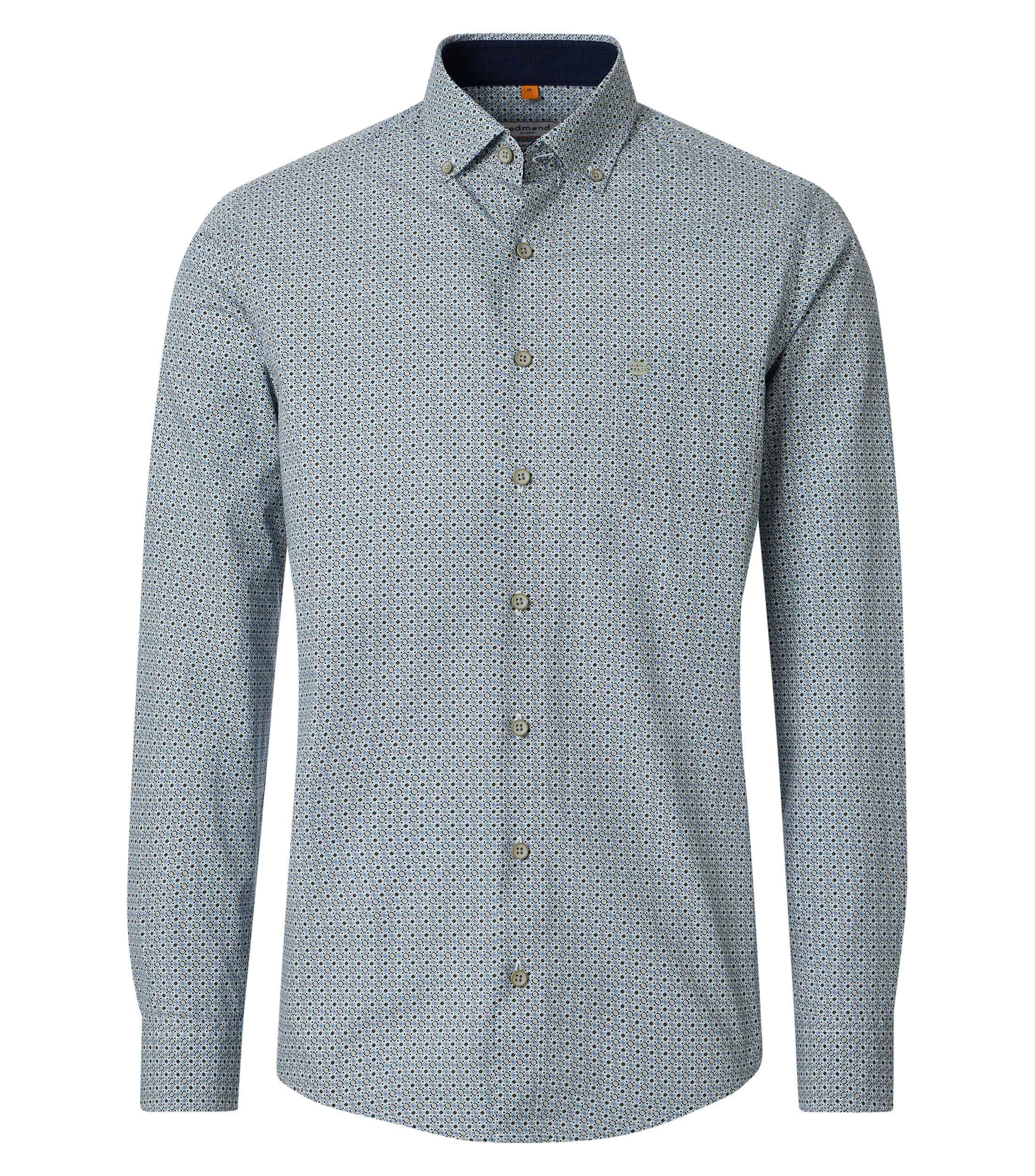 Redmond Langarmhemd Druck Casual Fit