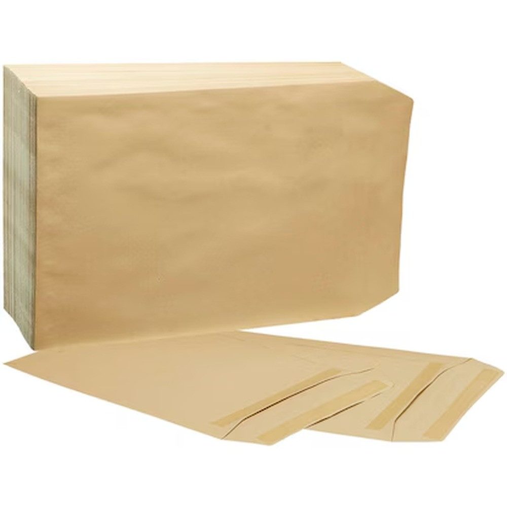 MAILMEDIA Versandtasche Elepa Versandtaschen C4 ohne Fenster selbstklebend 90g braun