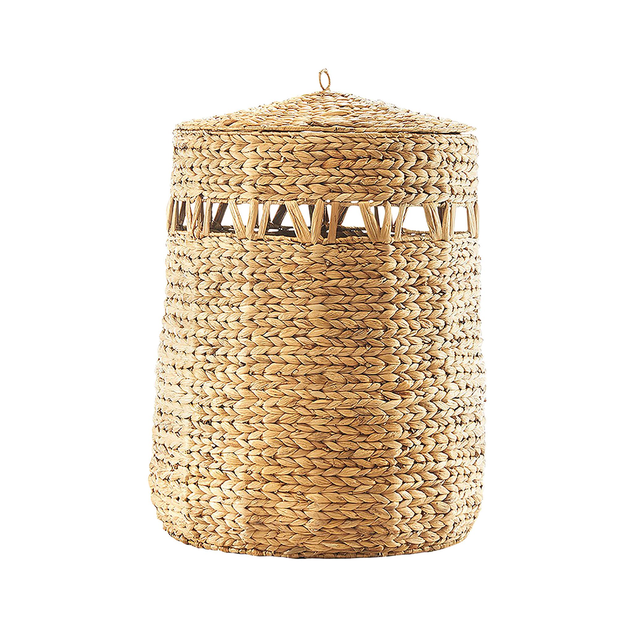 Kobolo Wäschekorb Aufbewahrung Korb NATURE - Wasserhyazinthe natur (mit Dec günstig online kaufen