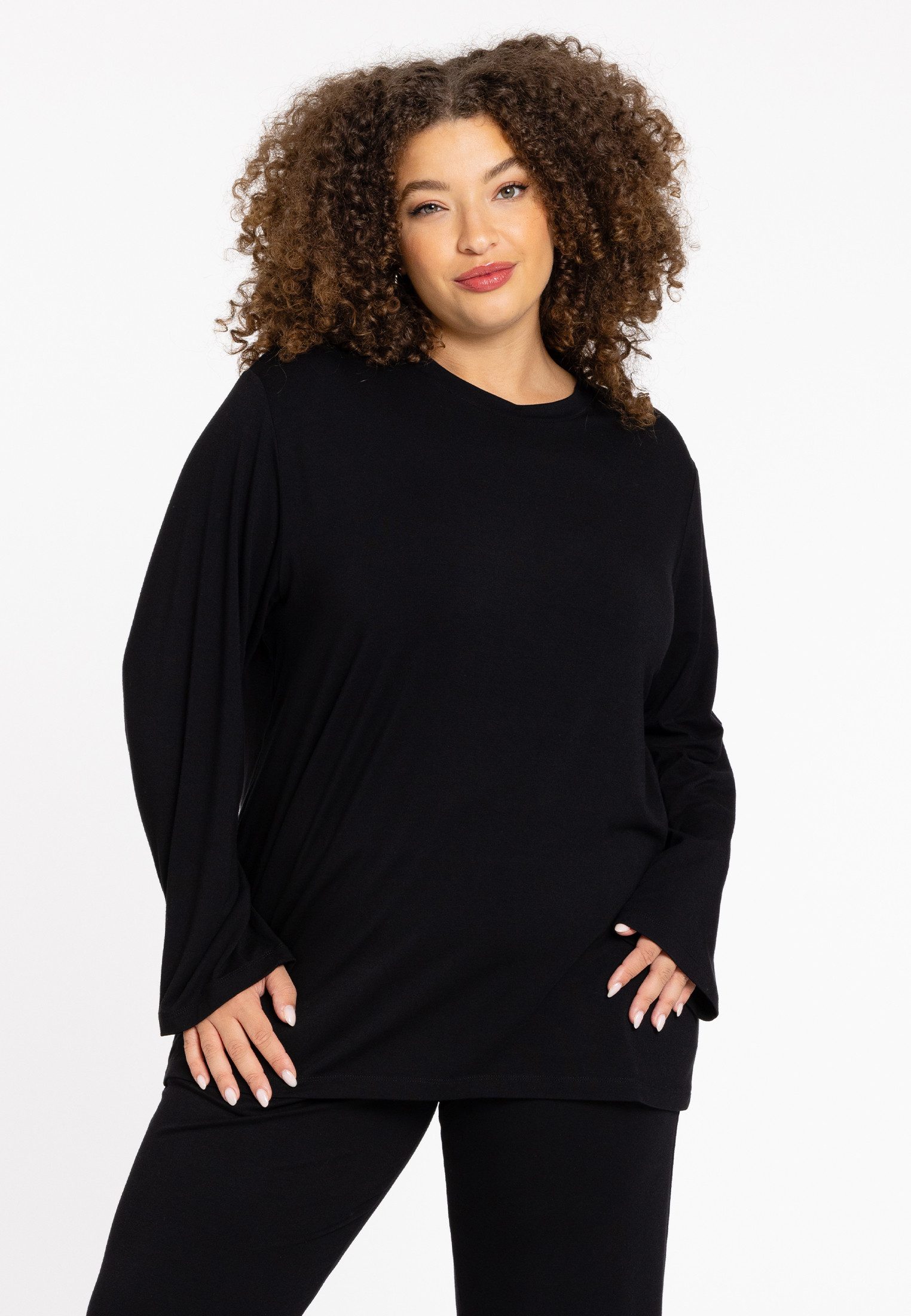Langarmshirt Damen T-shirt mit Langarm