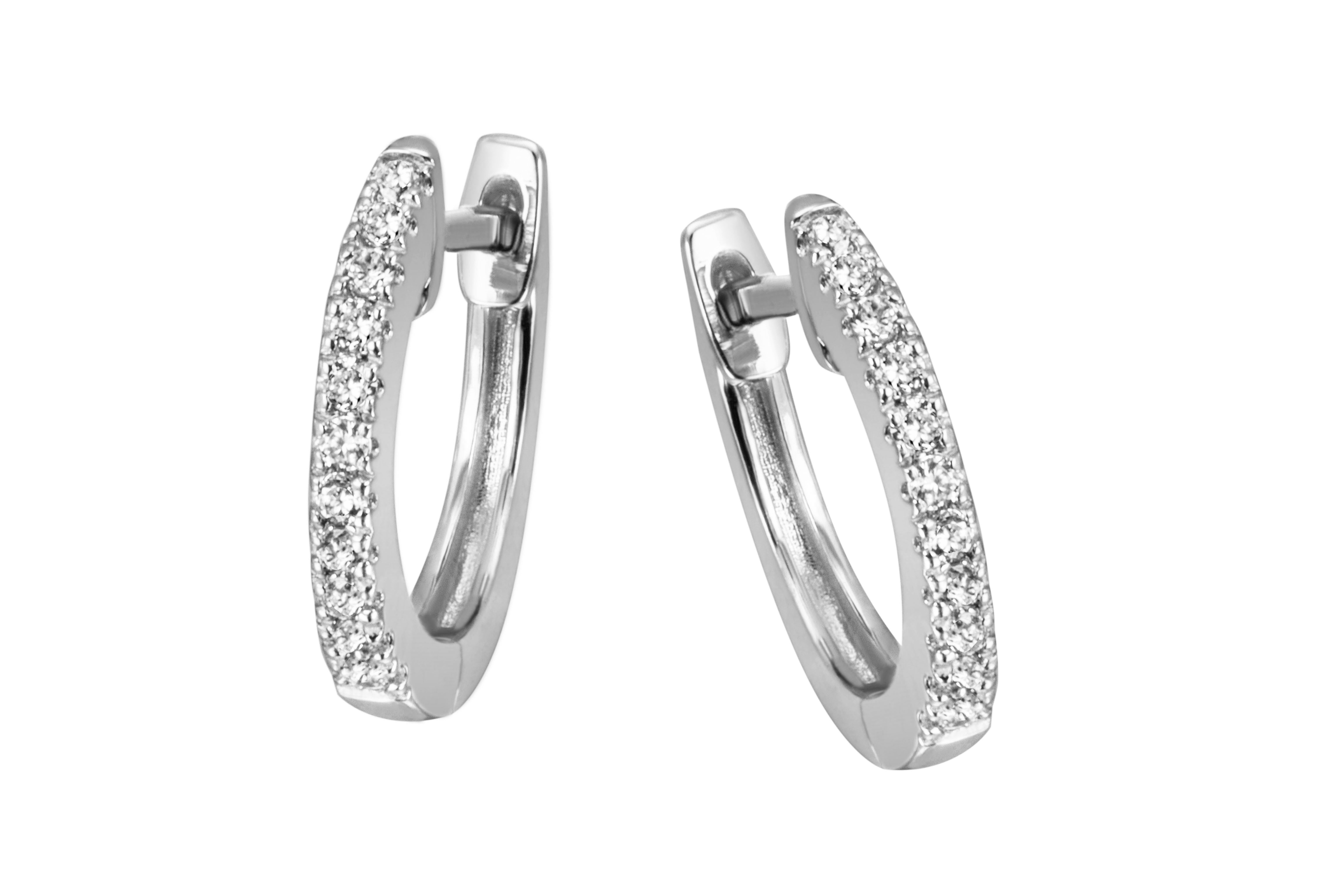 Reflexion Diamonds Klappcreolen rund aus 585 günstig online kaufen