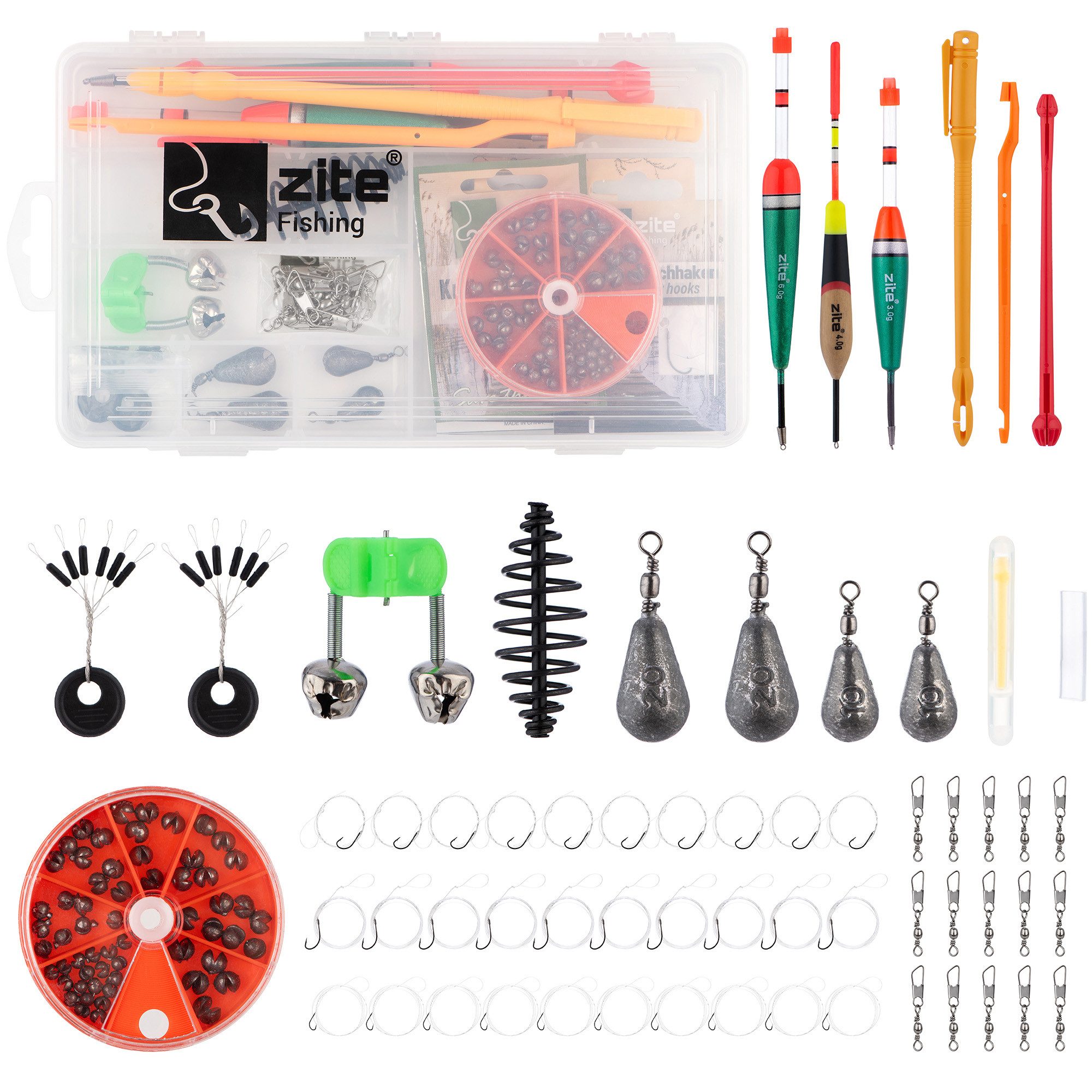 Angelkoffer XXL Allround Angelzubehör-Set flexibel Tag & Nacht für jeden Angler