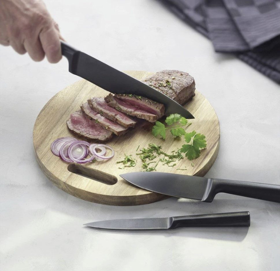 QDesign by Sauter Messer-Set aus Edelstahl in Mattschwarz (8-tlg)