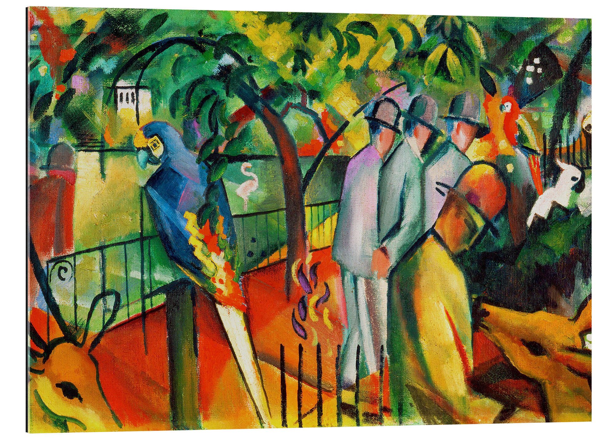 Posterlounge Плакат August Macke, Zoologischer Garten I, Malerei