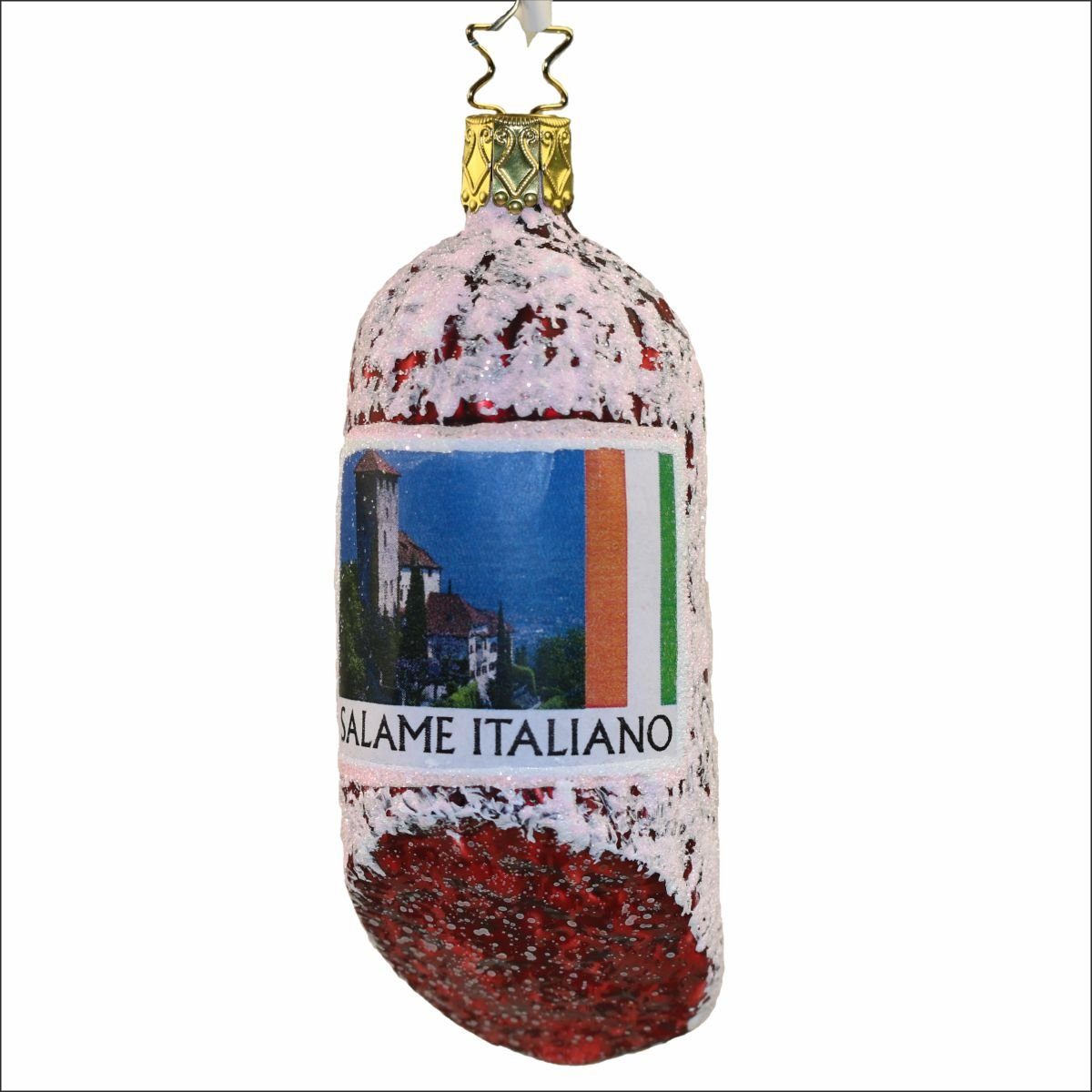 INGE-GLAS® Christbaumschmuck INGE-GLAS® Weihnachts-Hänger Salami (1-tlg)