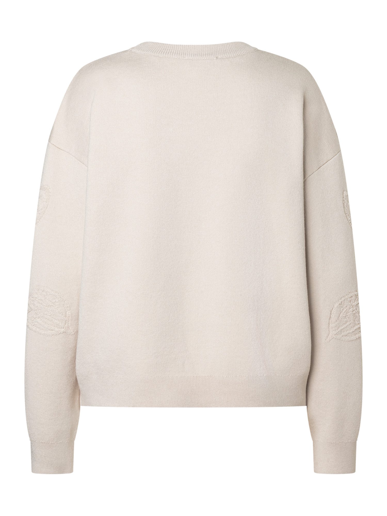 MORE&MORE Rundhalspullover stylisher Feinstrickpullover, Pailletten