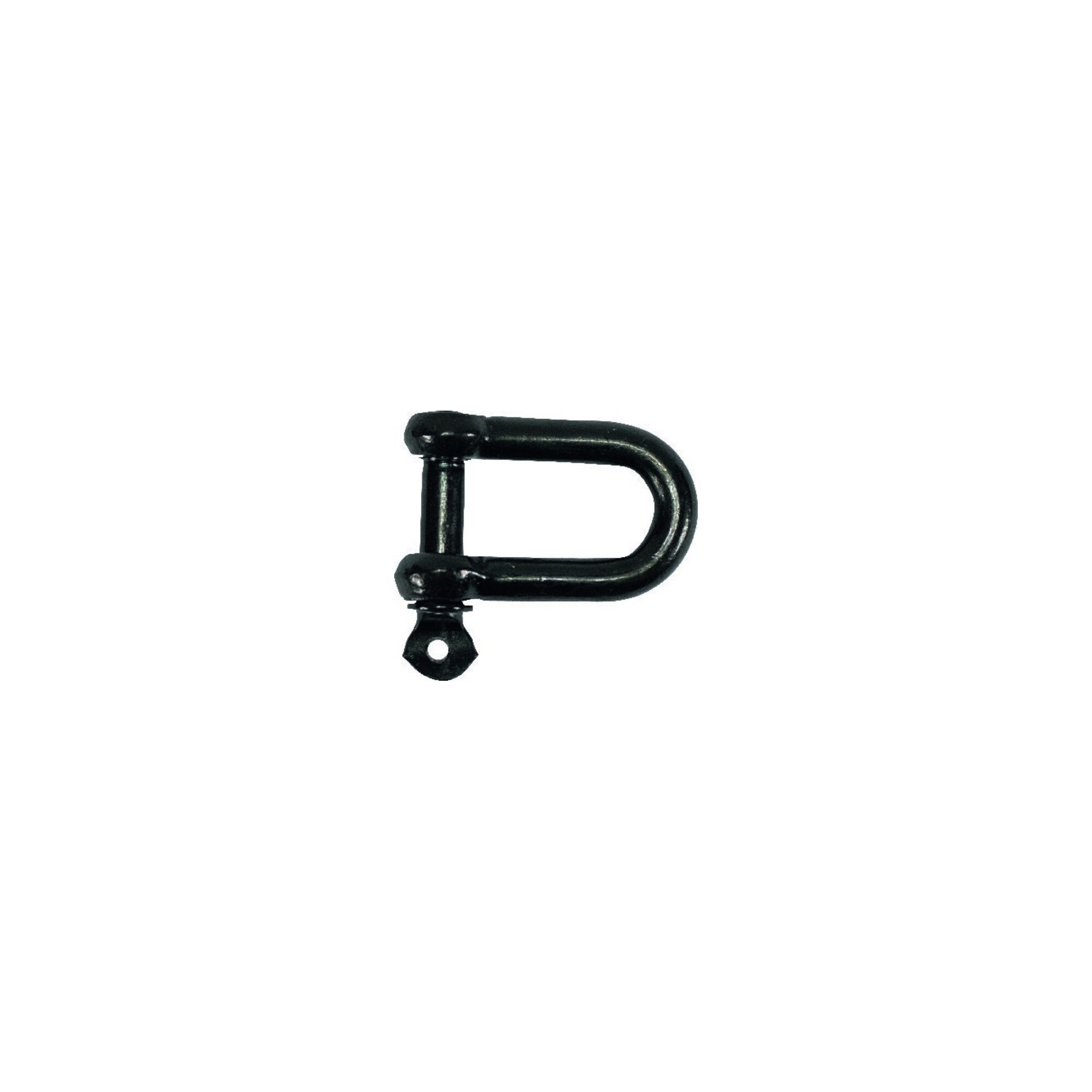 Contorion Schäkel PÖSAMO Schäkel gerade schwarz-Zn 10,0mm-3,8 25 Stk