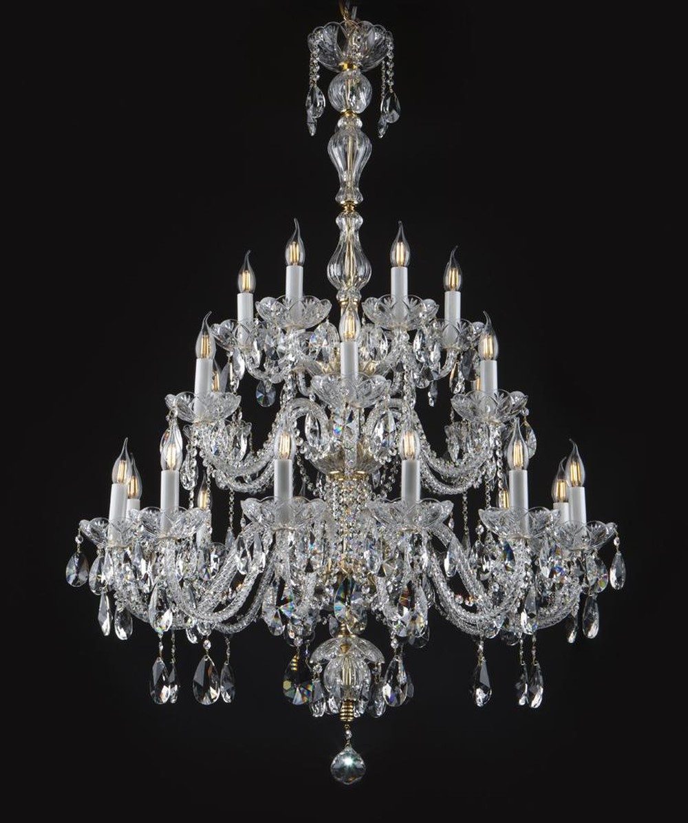 JVmoebel Kronleuchter Bohemia Designer Deckenlampe aus Glas in Warmweiß, Warmweiß, Made in Europa