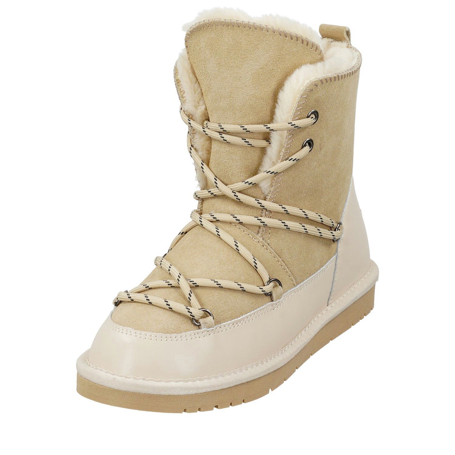 Biosoft Comfort & Easy Walk Damen Winterboot extended Laceup beige chstnt 4 günstig online kaufen