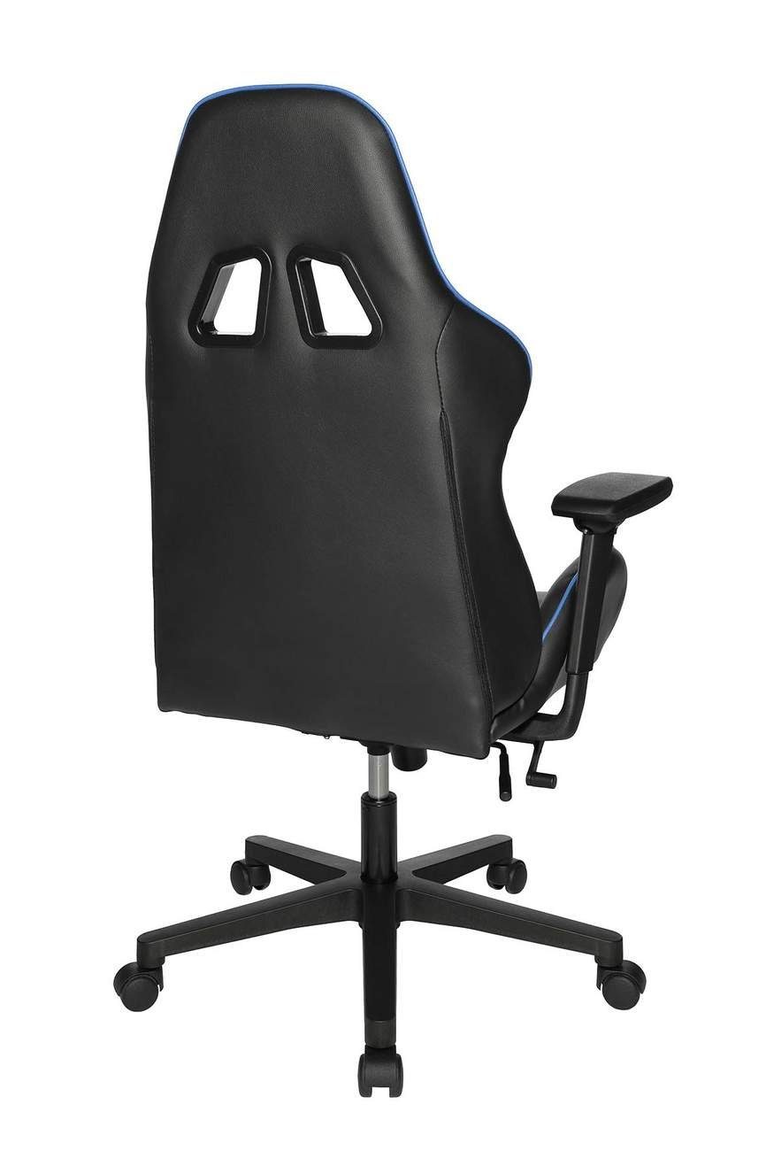 2 TOPSTAR Gaming SPEED Top Blau, Drehstuhl CHAIR Chair Kunstleder Schwarz Gaming-Stuhl Star