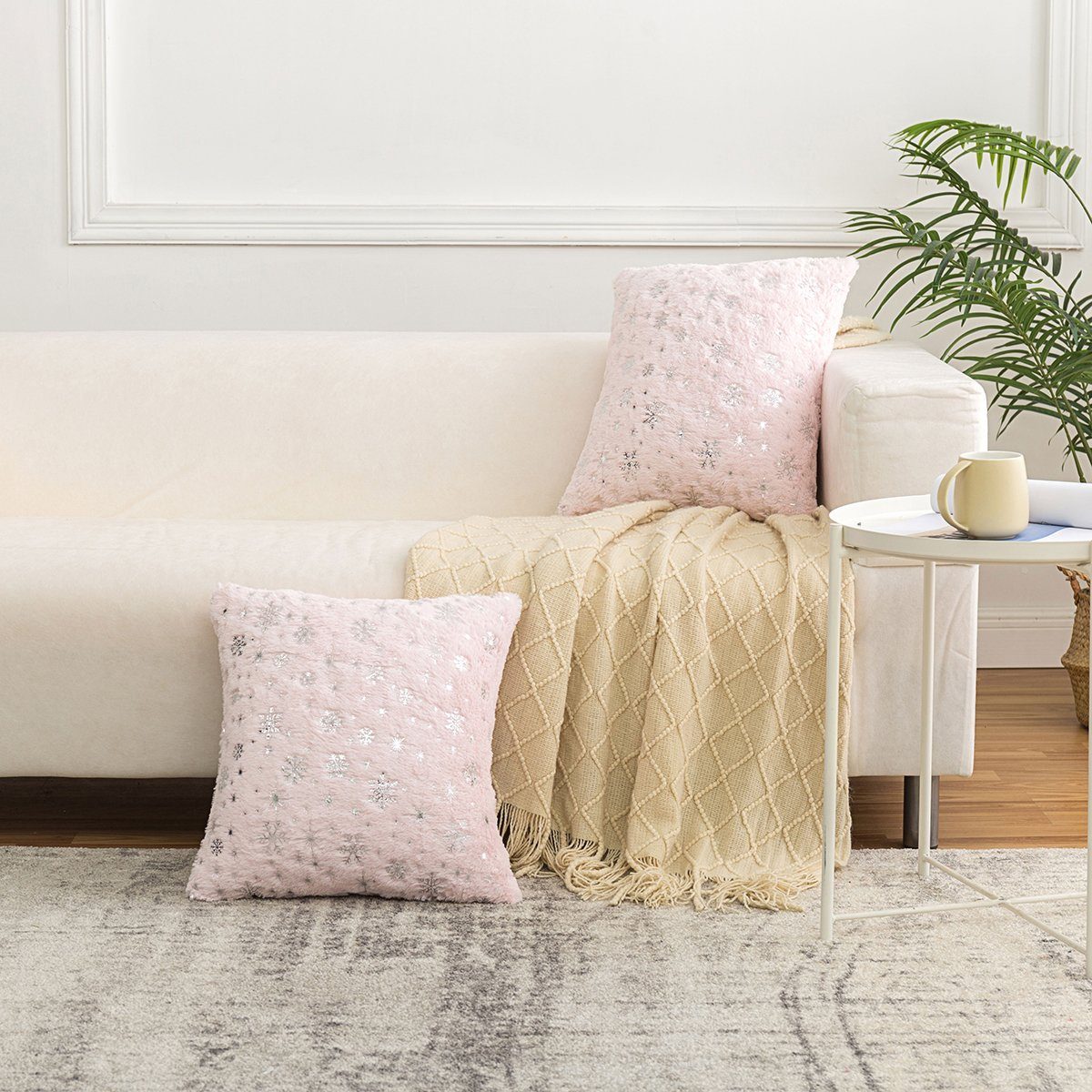 BTTO Kissenbezug Weihnachten Kissenhüllen 45X45cm, 1/2/4er Set Kissenbezüge günstig online kaufen