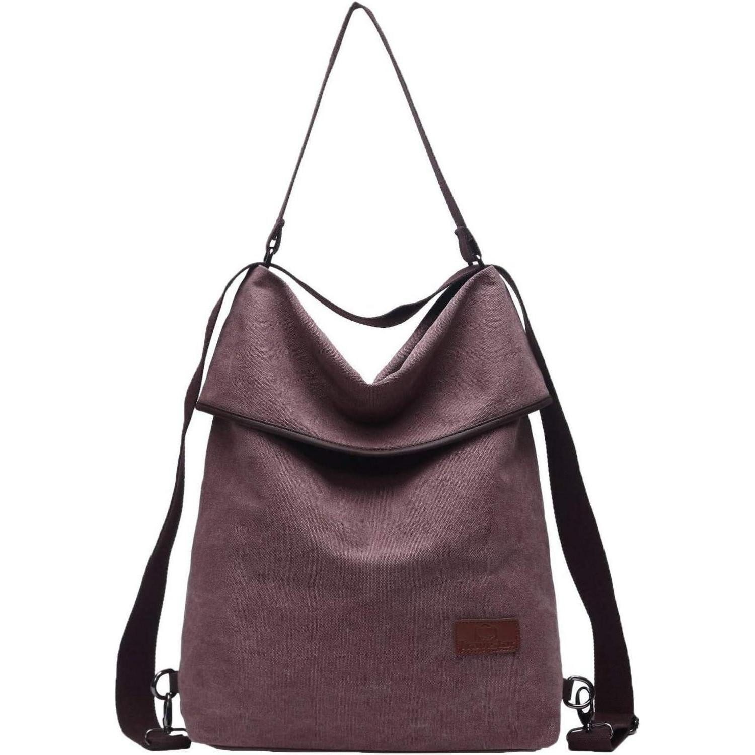 LuxusKollektion Handtasche Damen Canvas Schultertasche Rucksack Groß Vintage Hobo für Alltag Büro