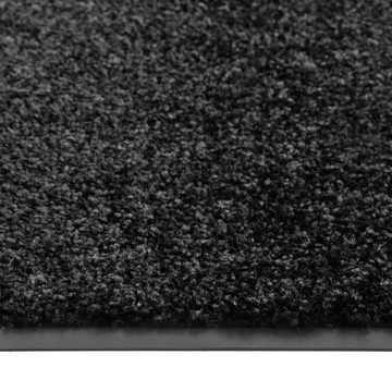 Fußmatte Waschbar Schwarz 90x150 cm, furnicato, Rechteckig