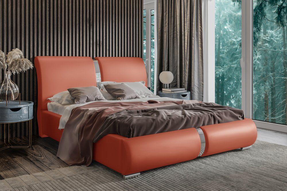 99rooms Polsterbett Lourdes (Schlafzimmerbett, Bett), 120/140/160/180/200 x 200 cm, wahlweise mit Bettkasten, mit Lattenrost