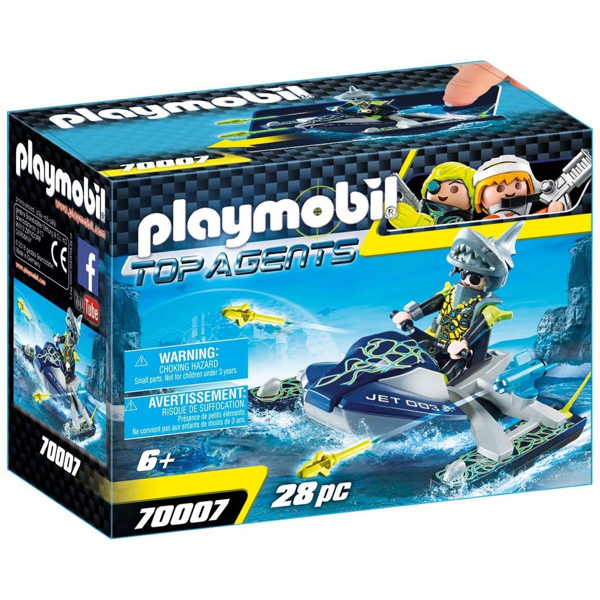 Playmobil® Spielzeug-Boot PLAYMOBIL® 70007 - Top Agents - Team S.H.A.R.K.  Rocket Rafter