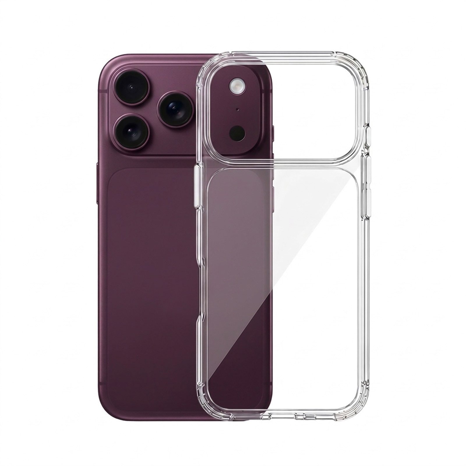 Tec-Expert Handyhülle Transparente Handy Hülle für Apple iPhone 18 Pro Max Schutzhülle 6.9 Zoll, 6.9", Cover Case Bumper kabelloses Laden