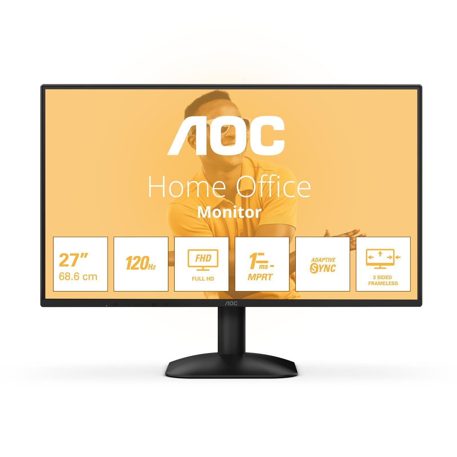 AOC 27B31H TFT-Monitor (1920 x 1080, 4 ms Reaktionszeit, 120 Hz, IPS Panel)