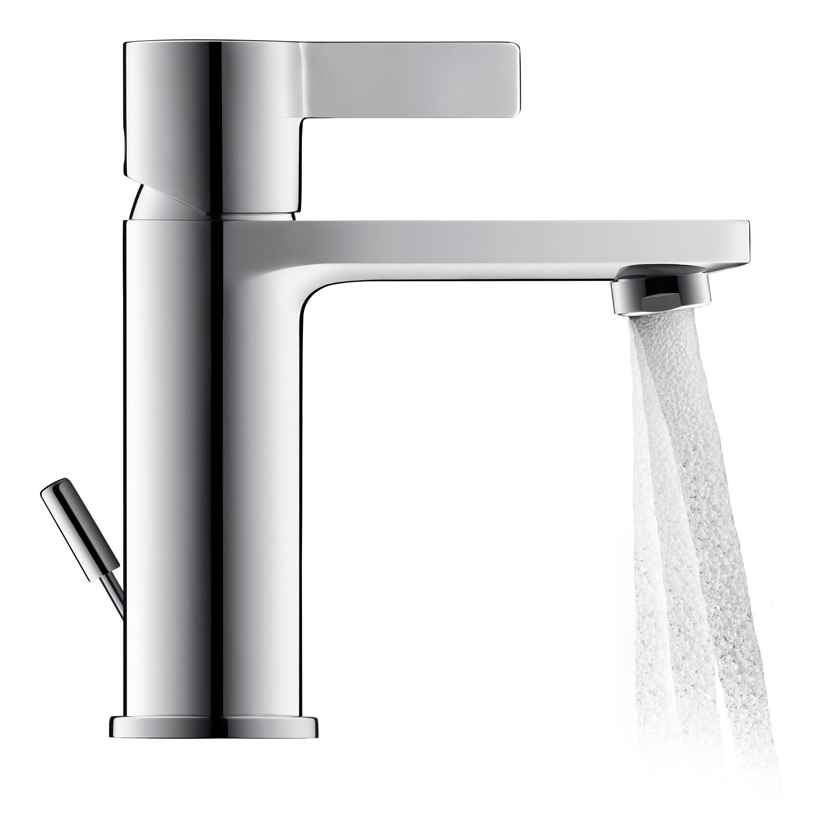 Duravit Waschtischarmatur D-Neo Einhebel Ausladung 109 mm m. Zugstangen-Ablaufgarnitur - Chrom