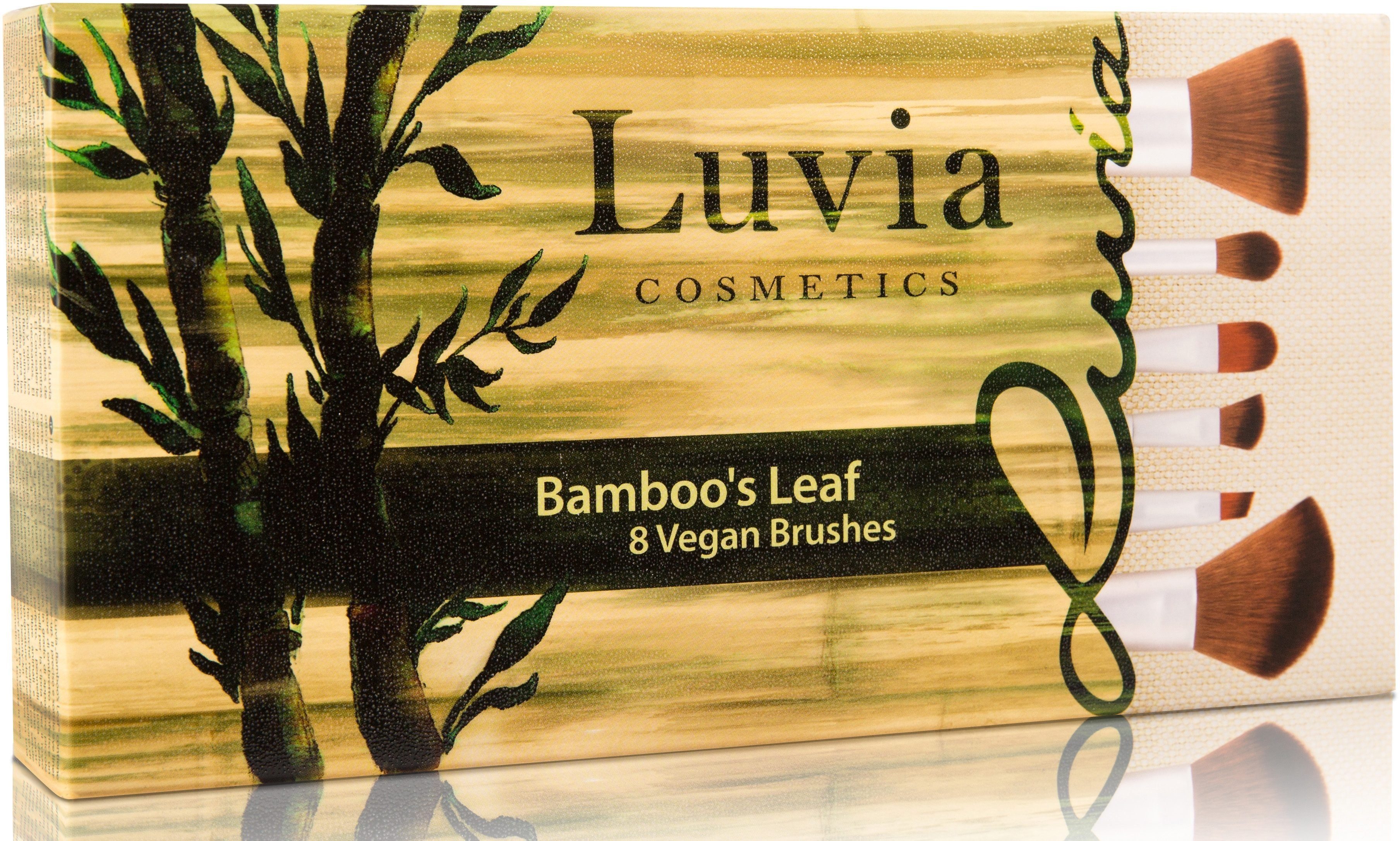 Leaf, tlg., 8 Cosmetics Bamboo's Luvia Kosmetikpinsel-Set vegan