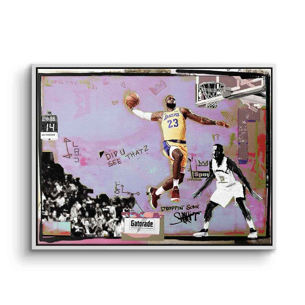 DOTCOMCANVAS® Leinwandbild King James, Leinwandbild King James LeBron NBA Basketball LA Los Angeles Lakers