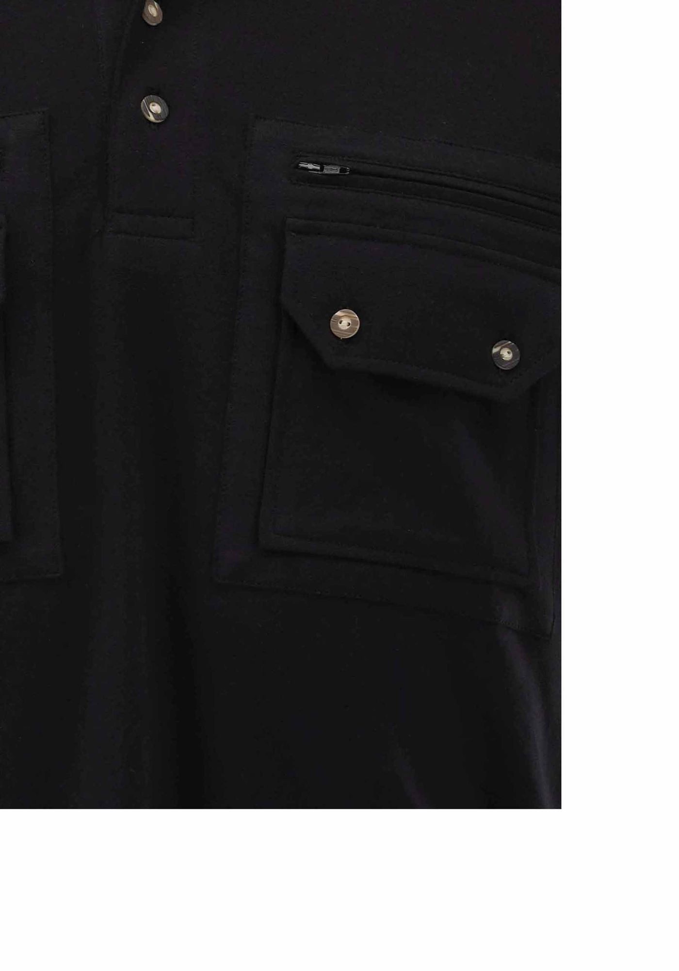 OS Trachten Poloshirt Fuzao Kurzarm Jagdshirt mit Patten- und Reißverschlusstachen