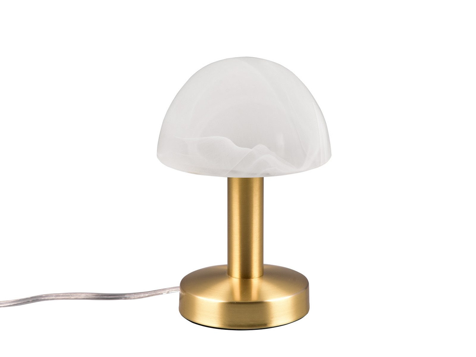 TRIO Leuchten LED Nachttischlampe Touch Tischlampe mit E14 LED, Höhe 21cm, dimmbar, LED wechselbar, Warmweiß, kleine Pilz-Lampe, Designklassiker Tischleuchte inkl. E14 LED