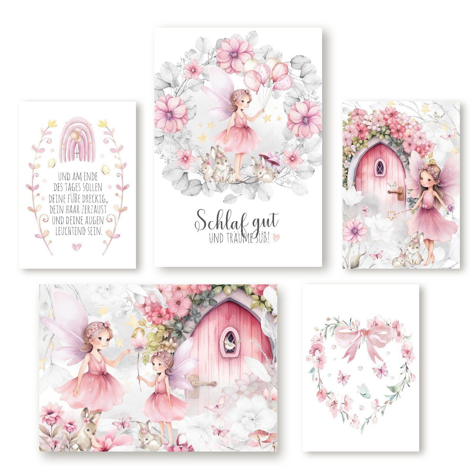 homestyle-accessoires Poster Kinderzimmer Bilder Kinderbilder SCHLAF günstig online kaufen