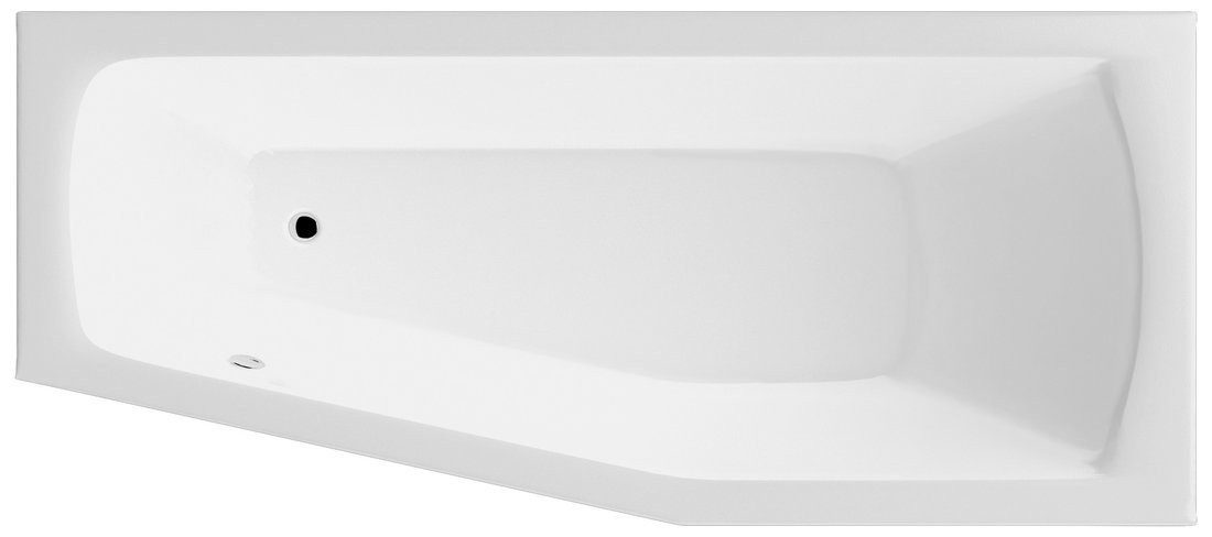 Aqualine Eckwanne OPAVA Badewanne 160x70x44cm, rechts, weiß, Aqualine-A1671