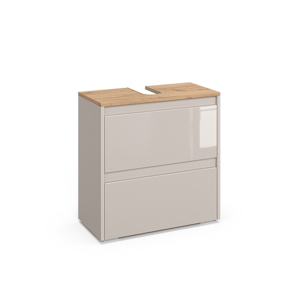 Vicco Waschbeckenunterschrank Majest, Cashmere/Artisan, 60.1 x 62 cm mit 2 Schubladen (1-St)