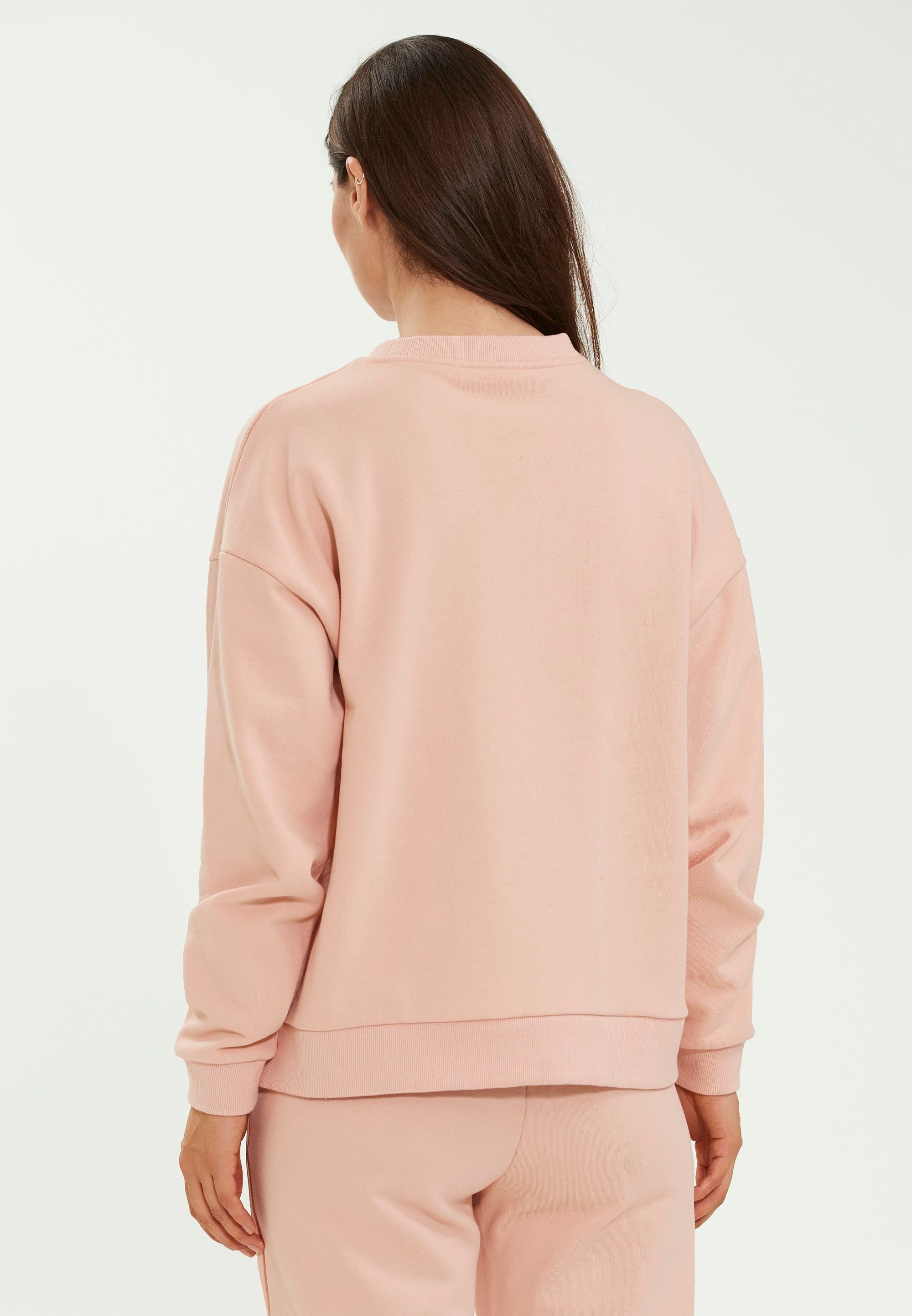 Oversized-Schnitt ATHLECIA rosa Lia lässigen Sweatshirt im