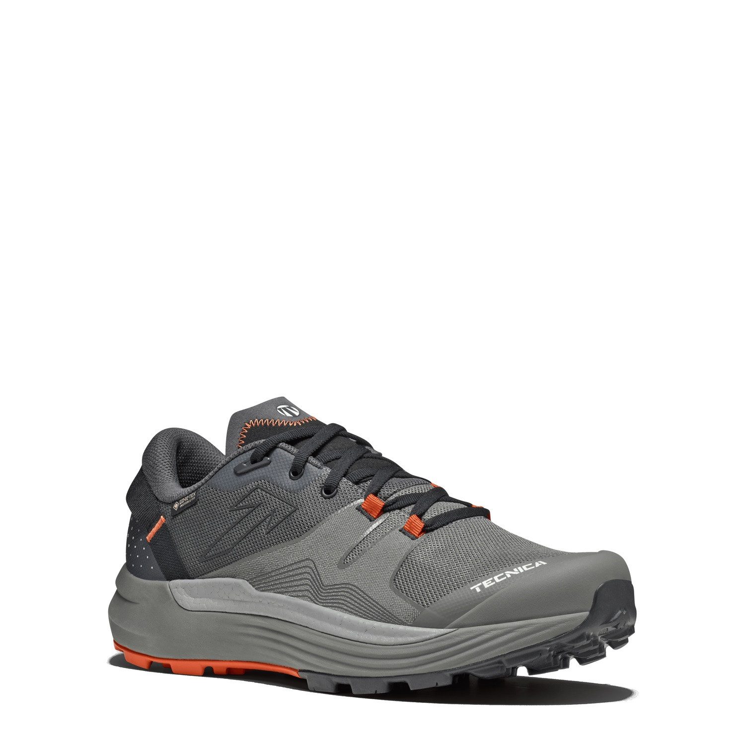 TECNICA Spark Speed S GTX (Fast-Hiking, wasserdicht) dunkelgrau/orange Herren Wanderschuh