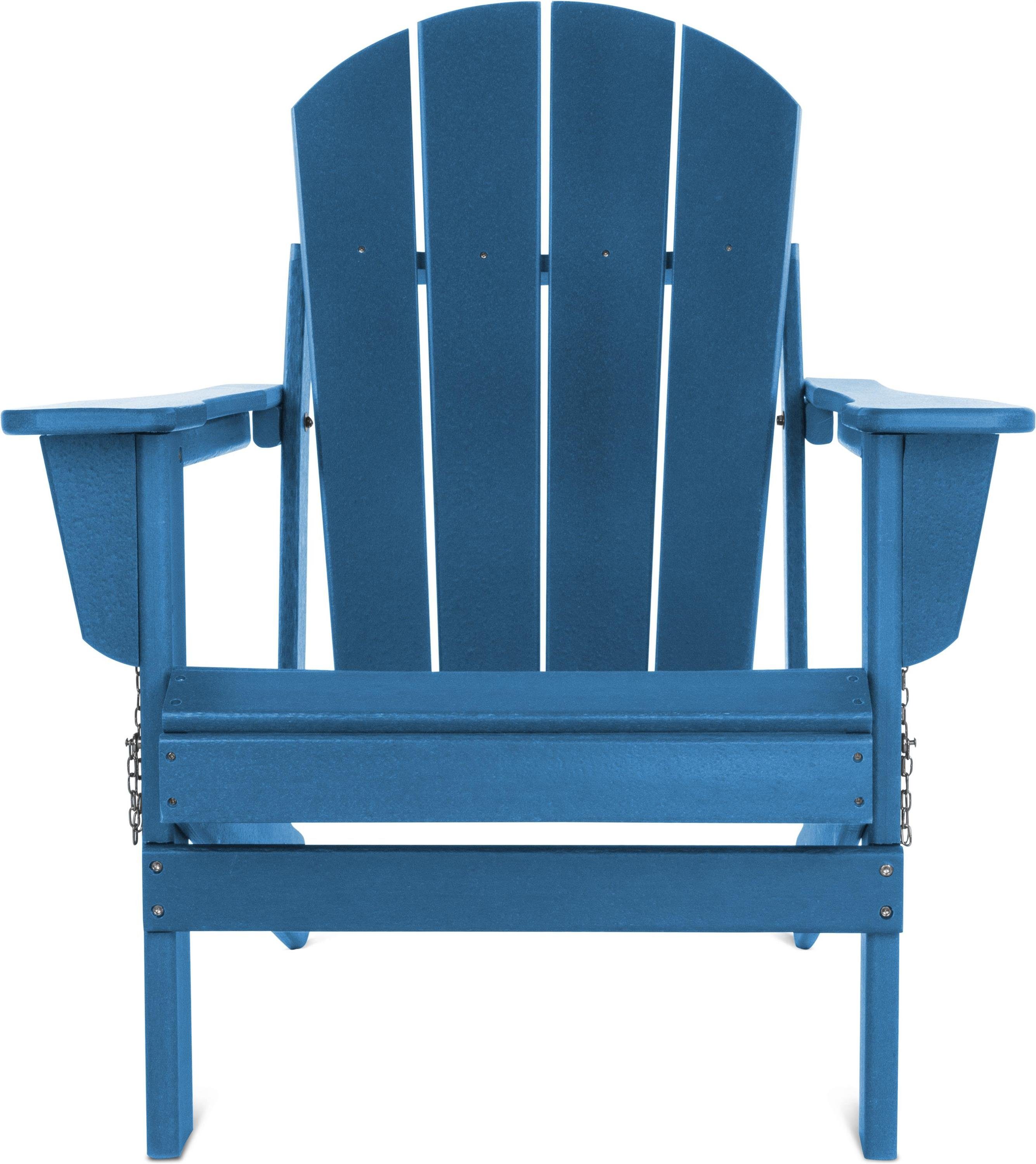 Aspero Gartenstuhl Gartenstuhl Adirondack mit Auflage, günstig online kaufen