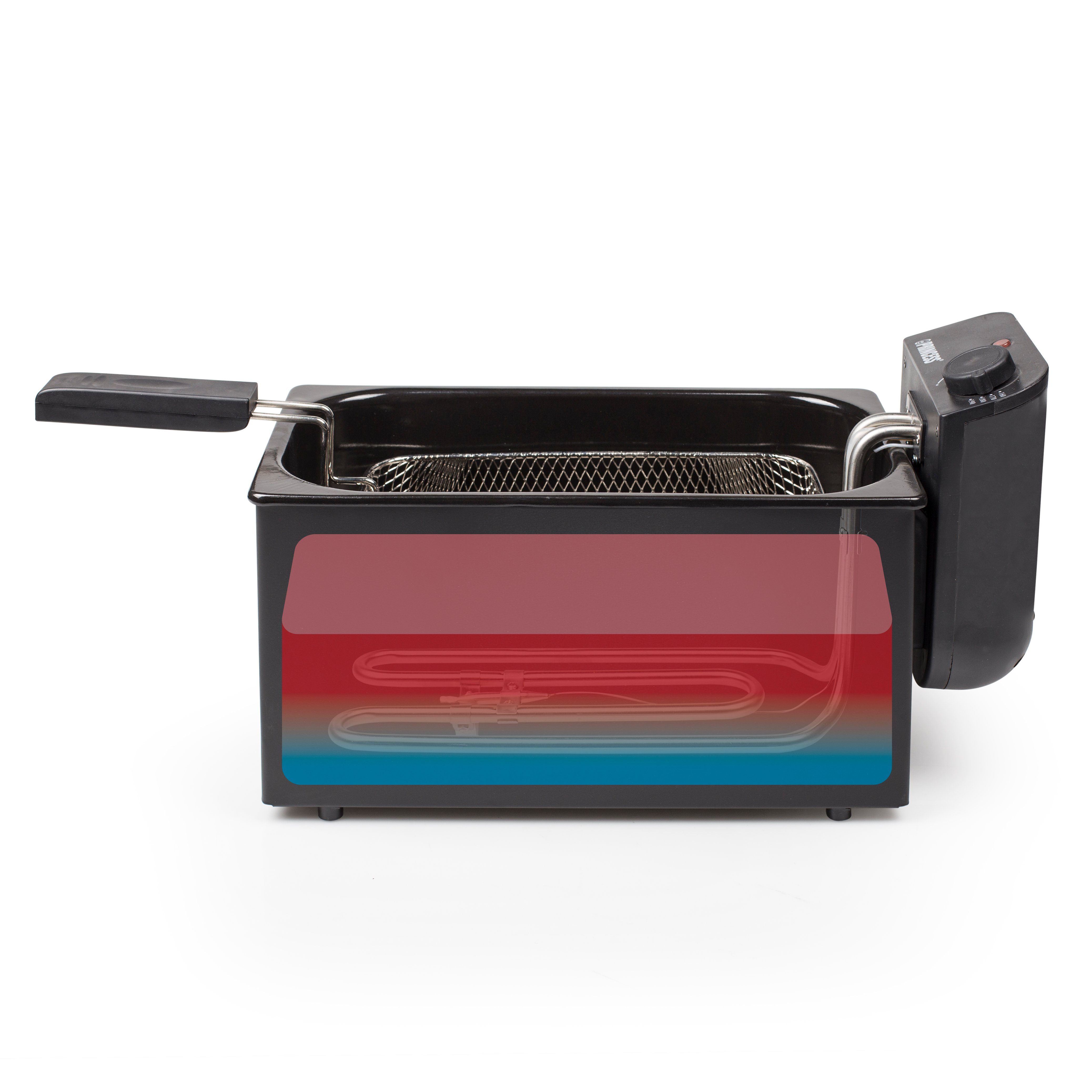PRINCESS Fritteuse 182727, 2000 W, 3 Liter mit Kaltzonenfunktion, schwarz