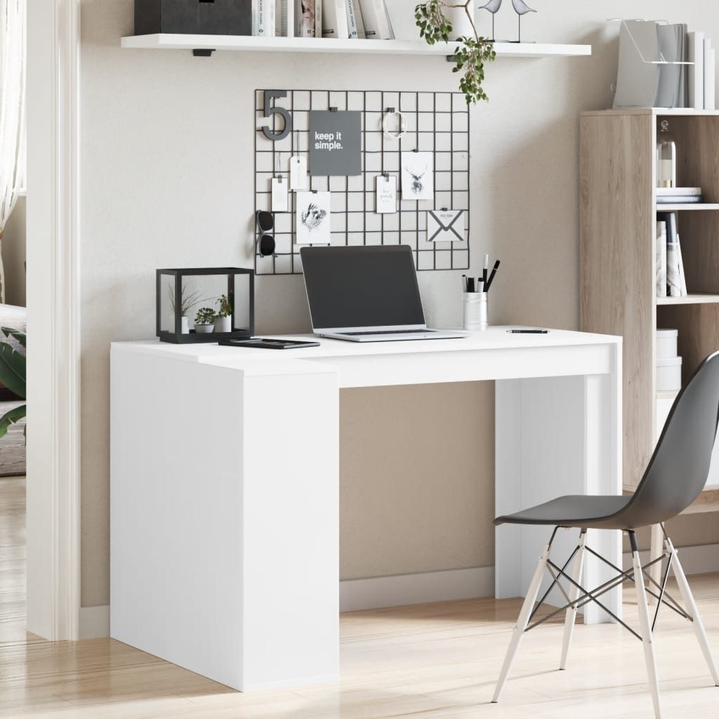 vidaXL Schreibtisch Schreibtisch Weiß 123,5x73,5x75 cm günstig online kaufen