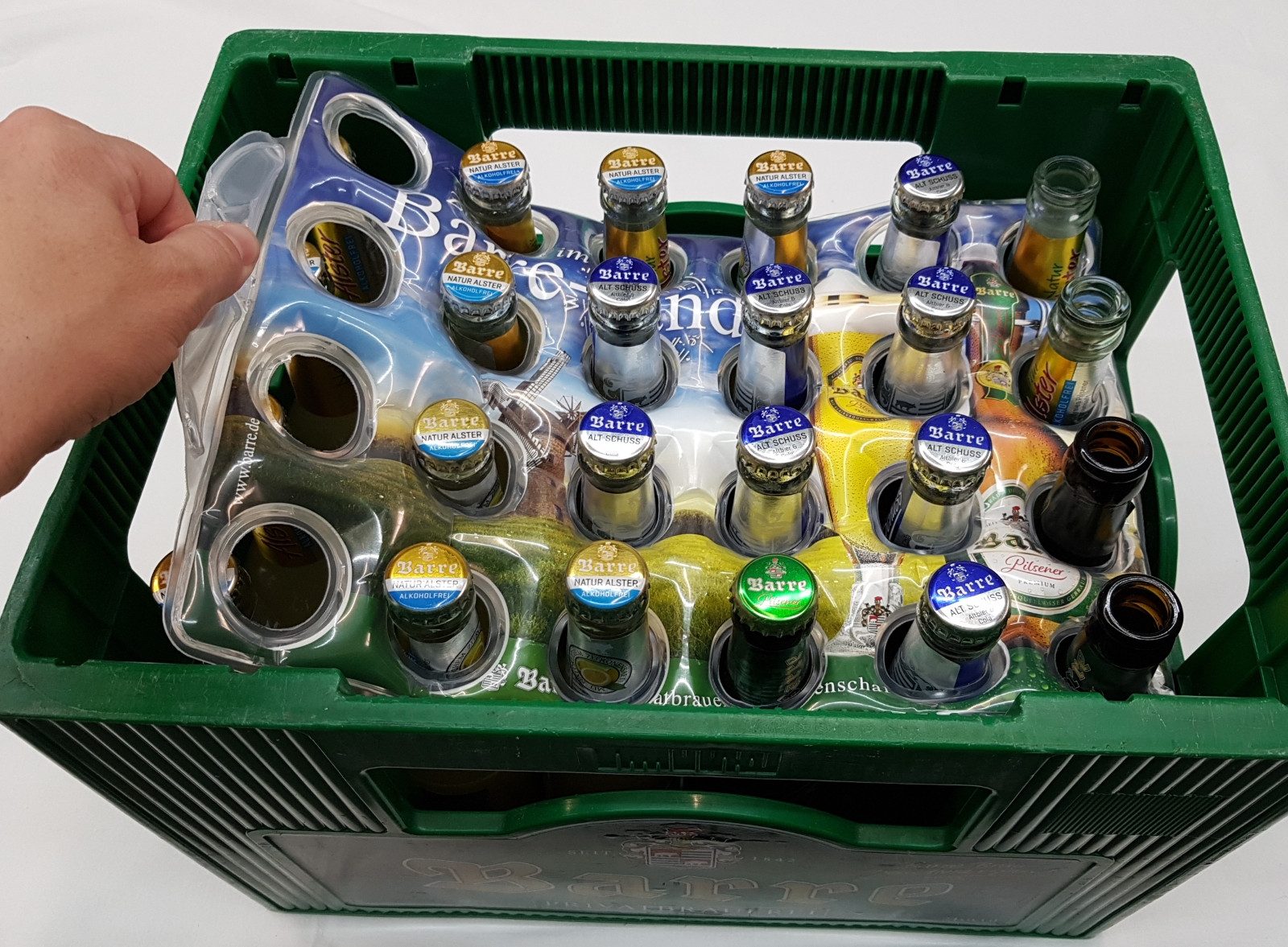 BierEx Kühlakku Bierkastenkühler Kühlmanschette für Getränkekisten 24 Flaschen, wiederverwendbar, passt auf gängige Kisten