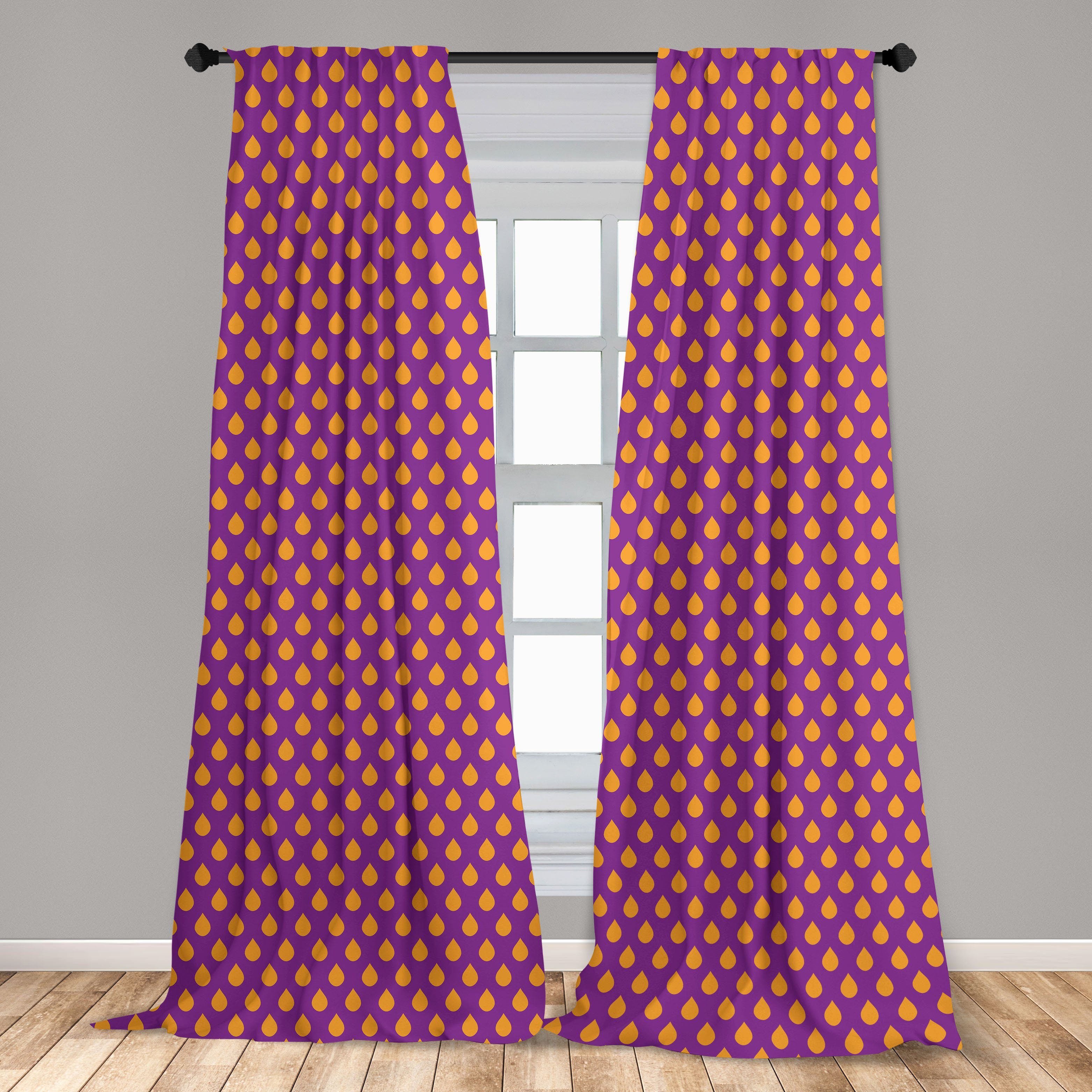 Gardine Vorhang für Wohnzimmer Schlafzimmer Tupfen-Inspired Regen Abakuhaus, Microfaser, Pattern Dekor