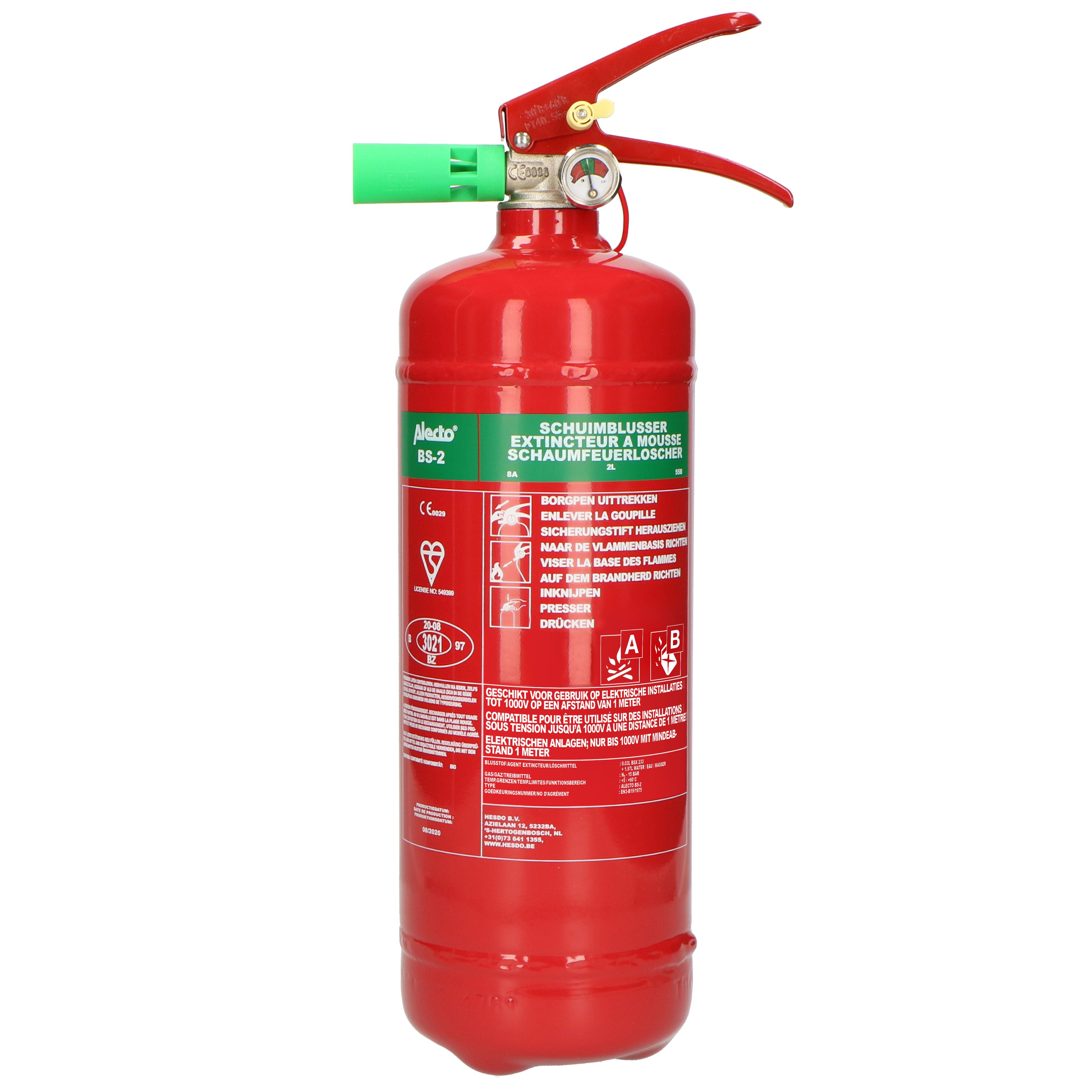 Alecto Schaum-Feuerlöscher BS, (1-St)