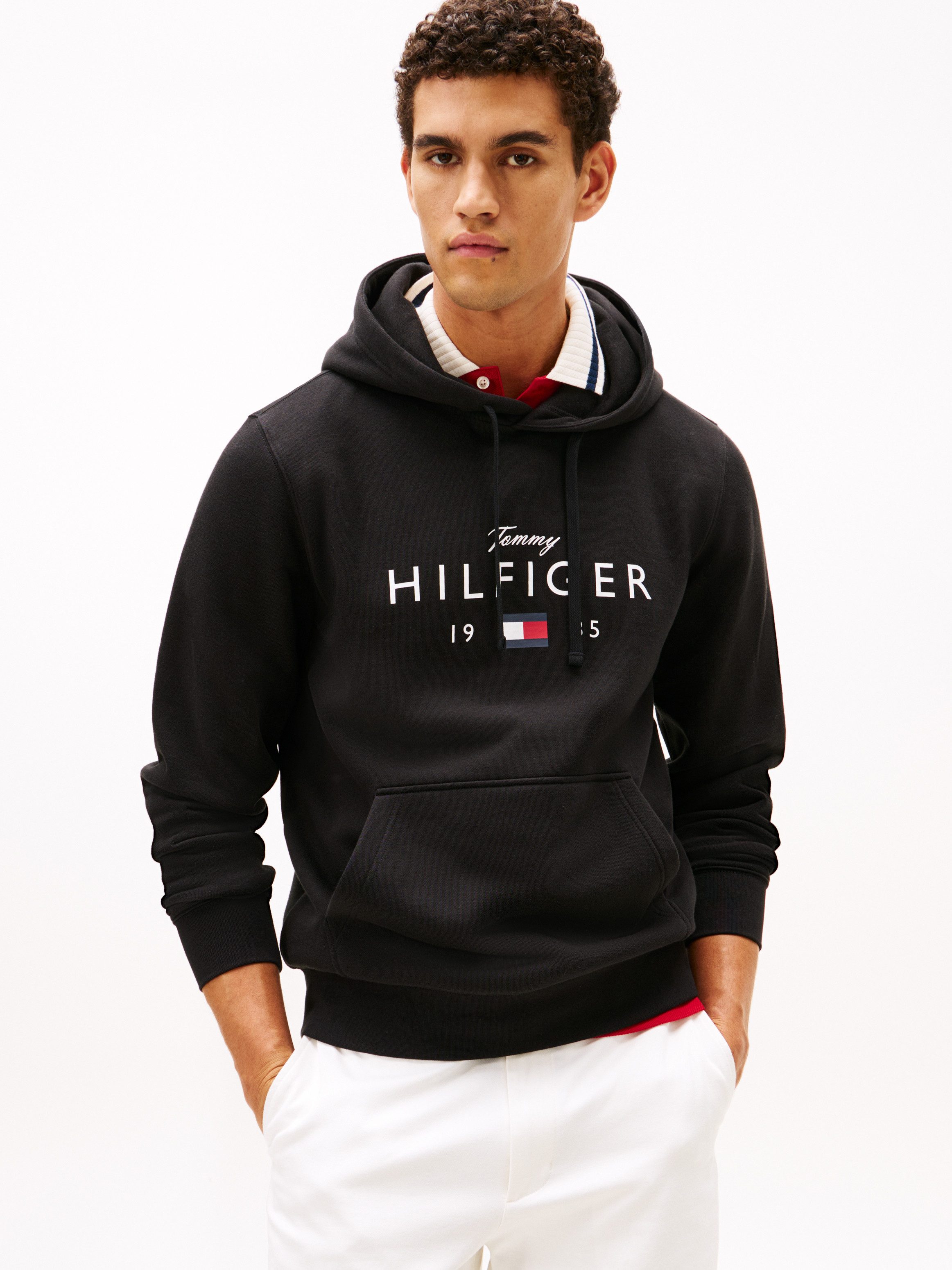 Tommy Hilfiger Hoodie BRAND LOVE BIG HILFIGER mit Logo-Grafik, normale Pass günstig online kaufen