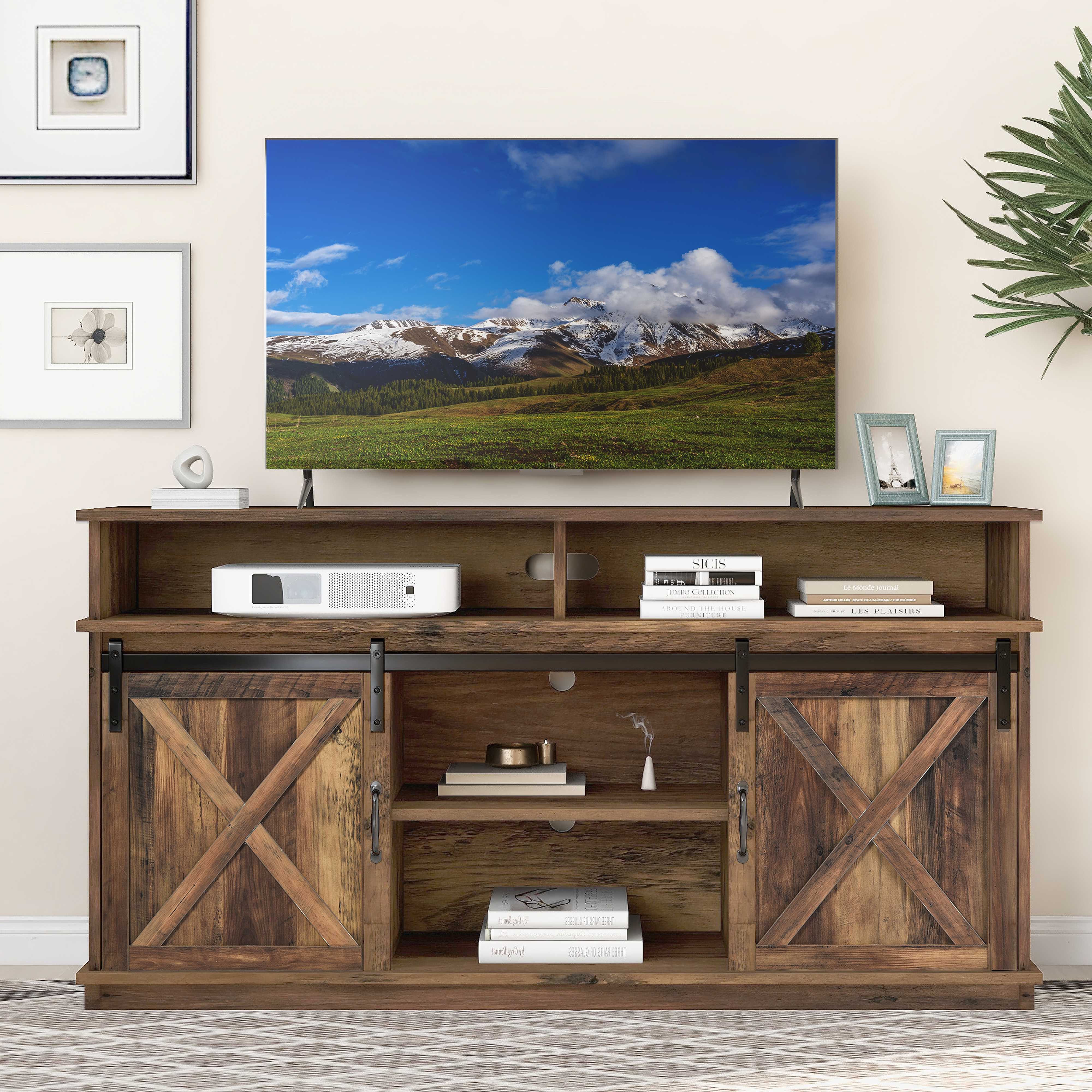 BlingBin TV-Schrank Sideboard TV-Ständer Fernsehschrank (1-St., mit 2 klass günstig online kaufen