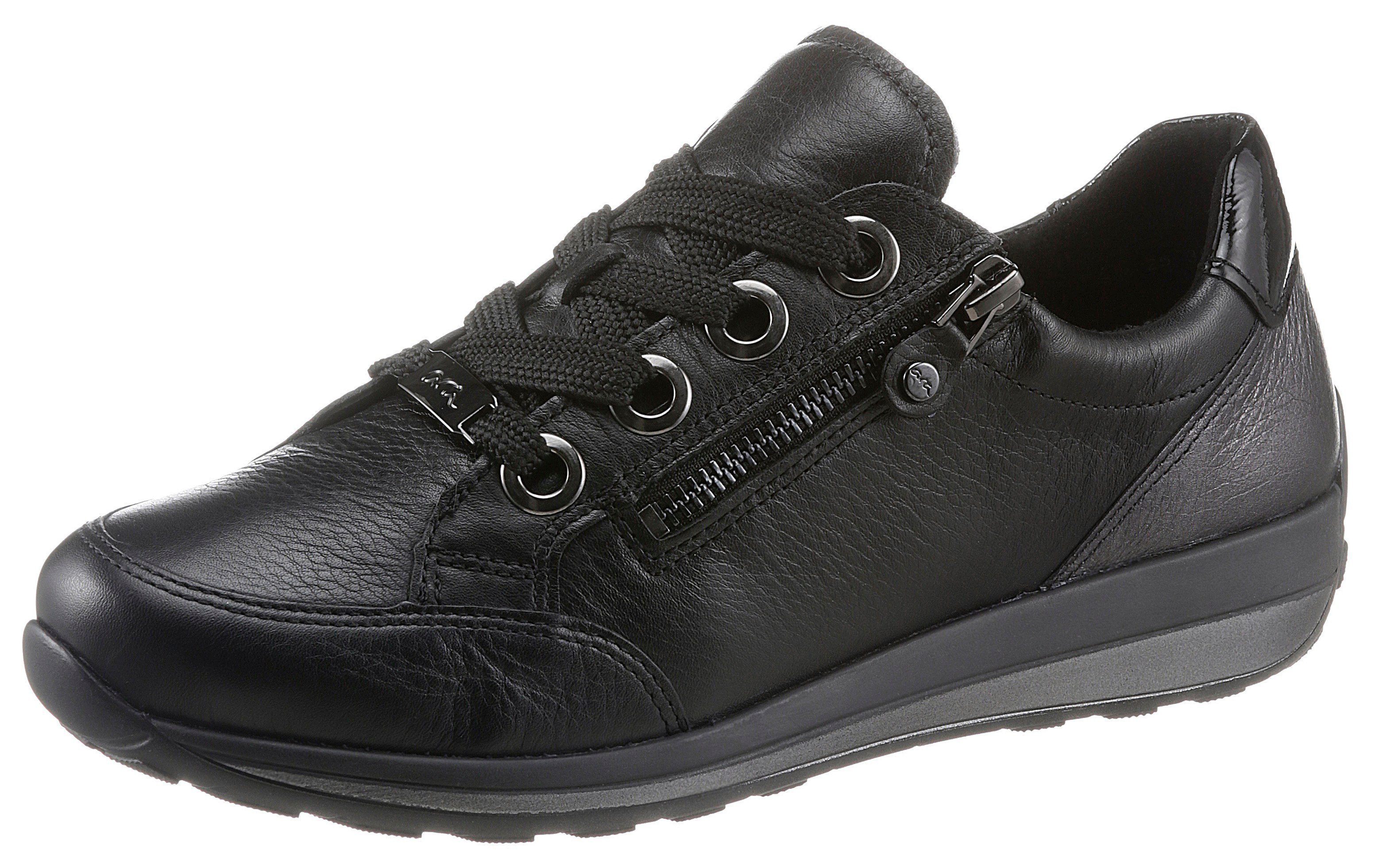 Ara OSAKA Sneaker mit Schaftrandpolsterung, weicher 046934 G-Weite schwarz